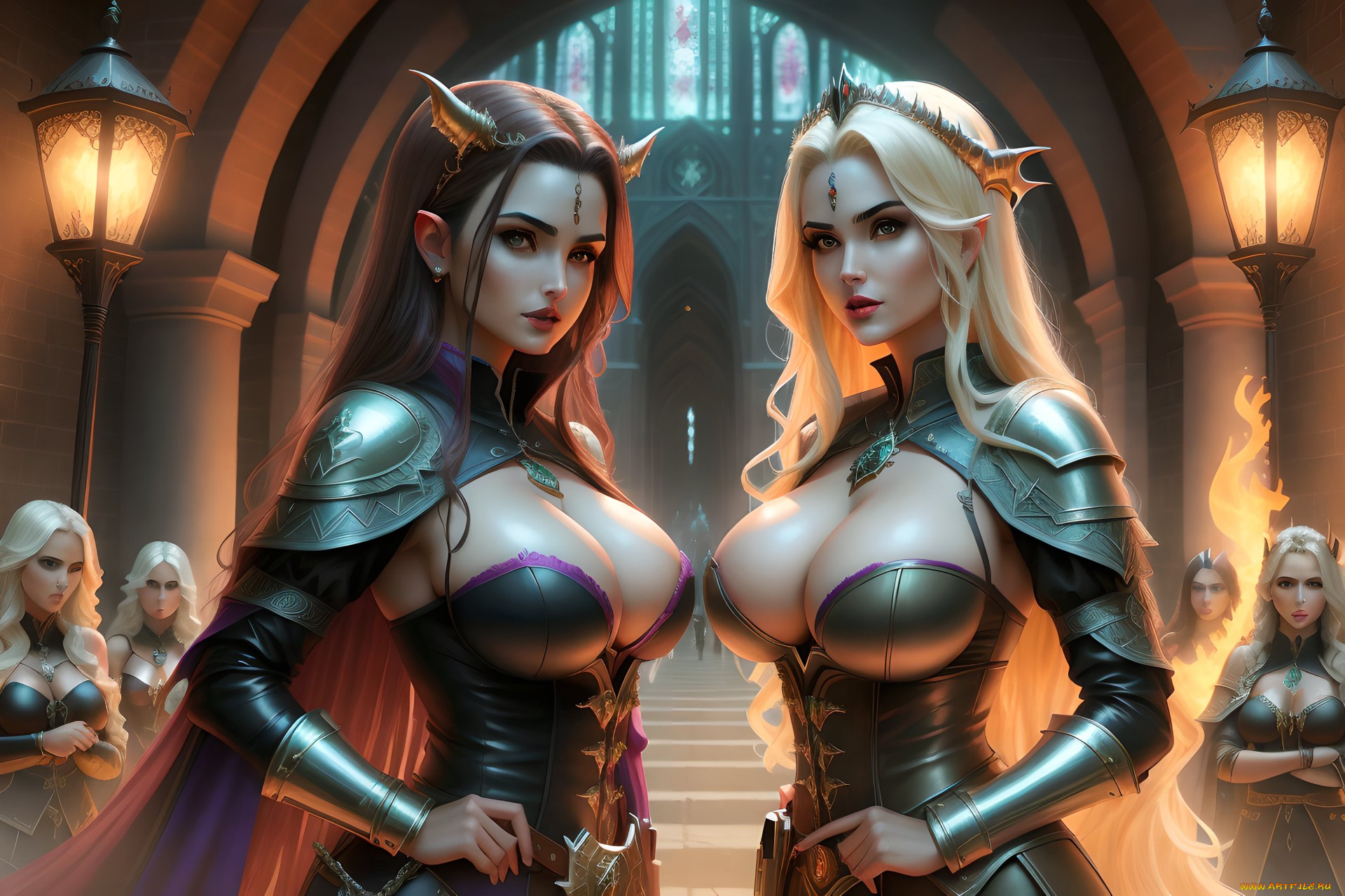 фэнтези, девушки, нейросети, графика, нейроарт, ai, art, нейронные, сети, рисунки, нейро, искусство