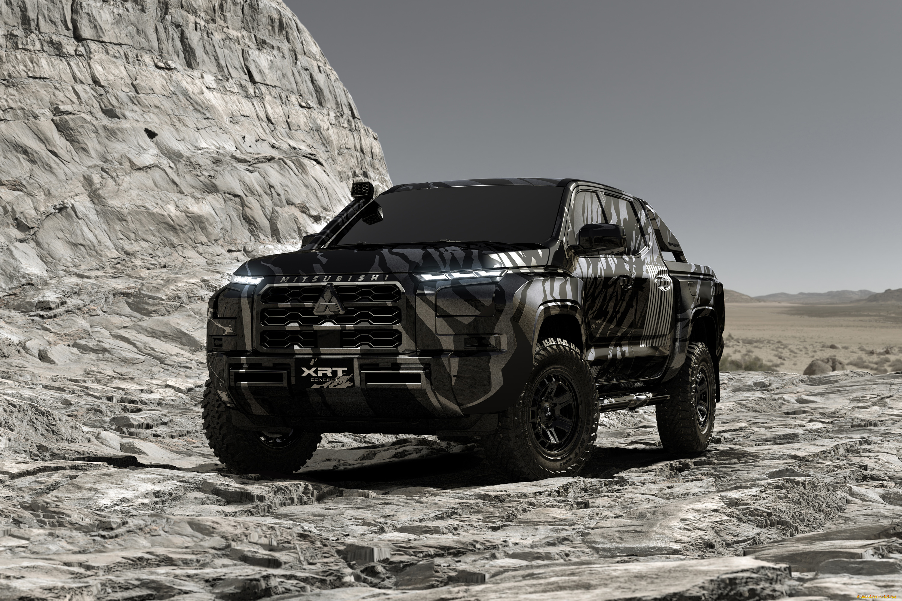 автомобили, mitsubishi, xrt, concept, 2023, пикап, мицубиси, внедорожник, концепт