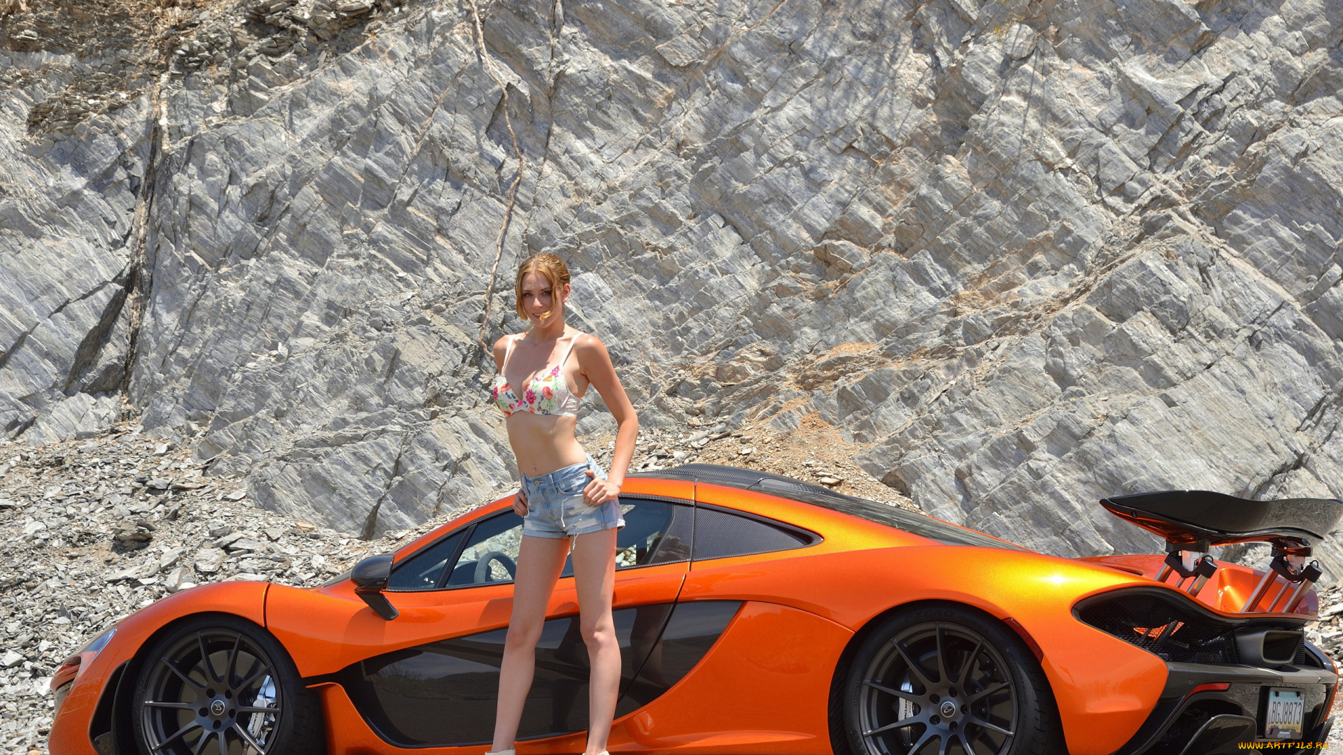 автомобили, -авто, с, девушками, mclaren