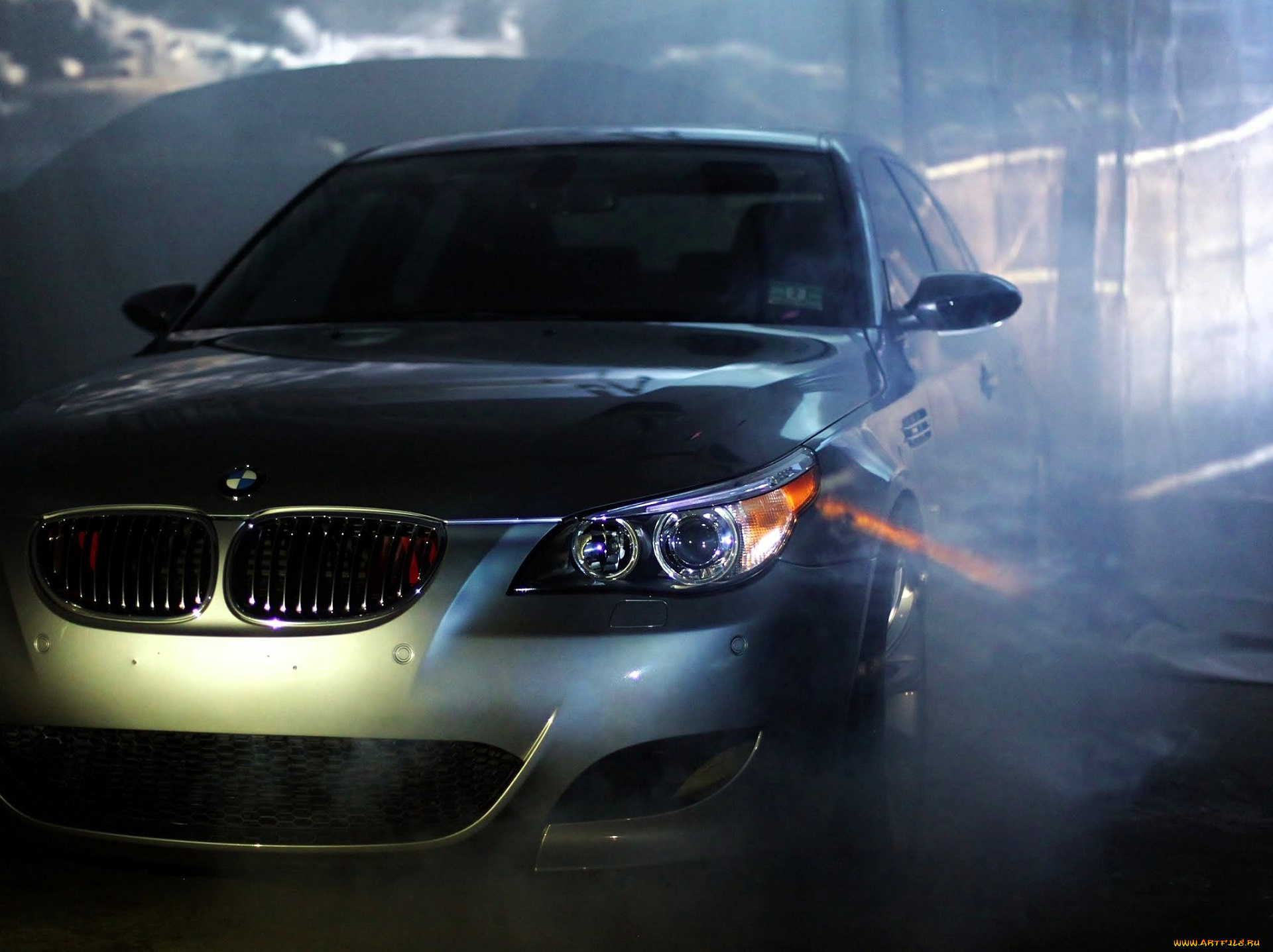 bmw, e60, автомобили, фрагменты, автомобиля, серебристый, свет