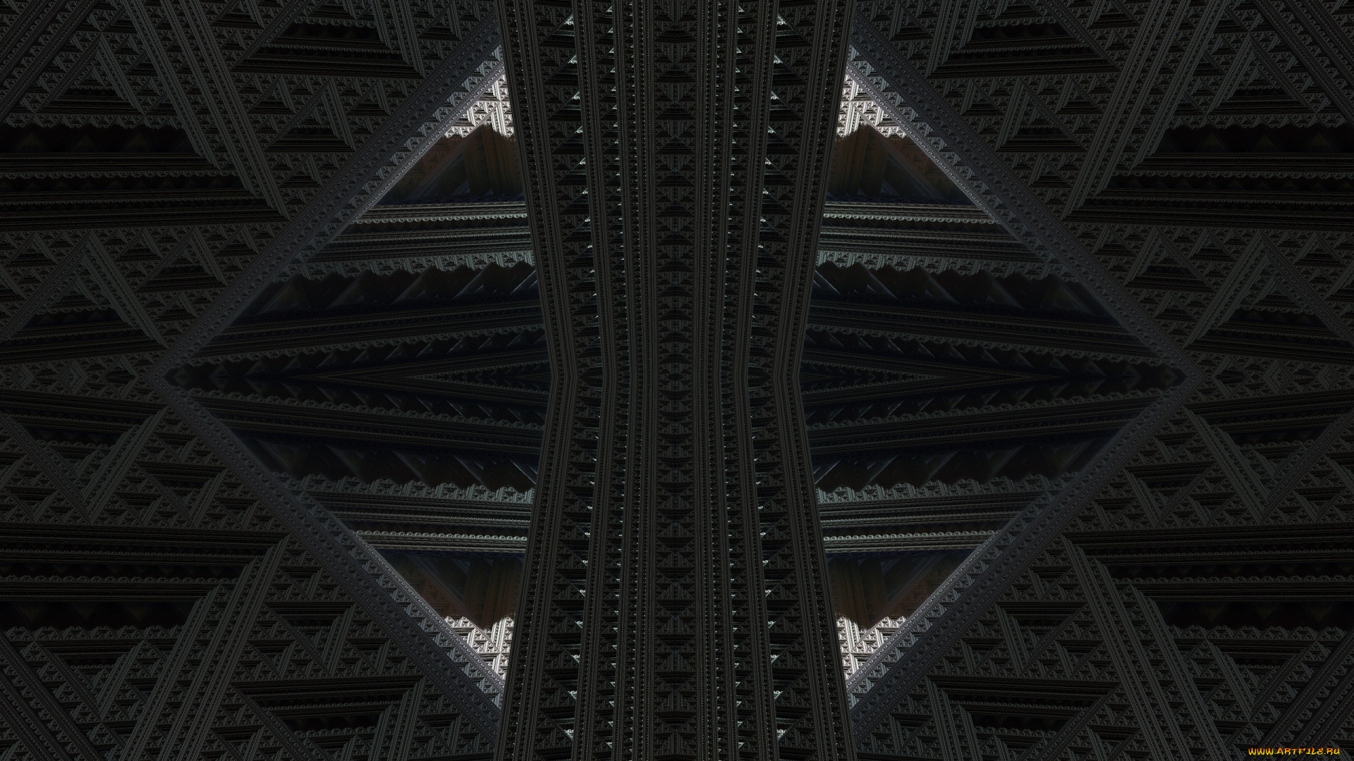 3д, графика, fractal, фракталы, симметрия