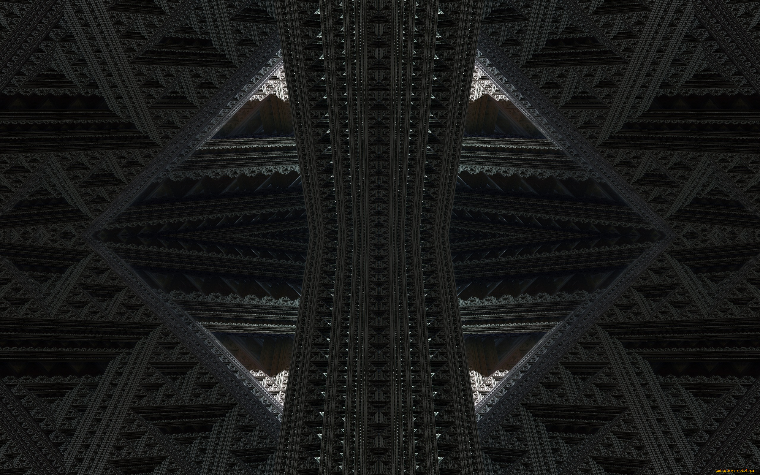 3д, графика, fractal, фракталы, симметрия