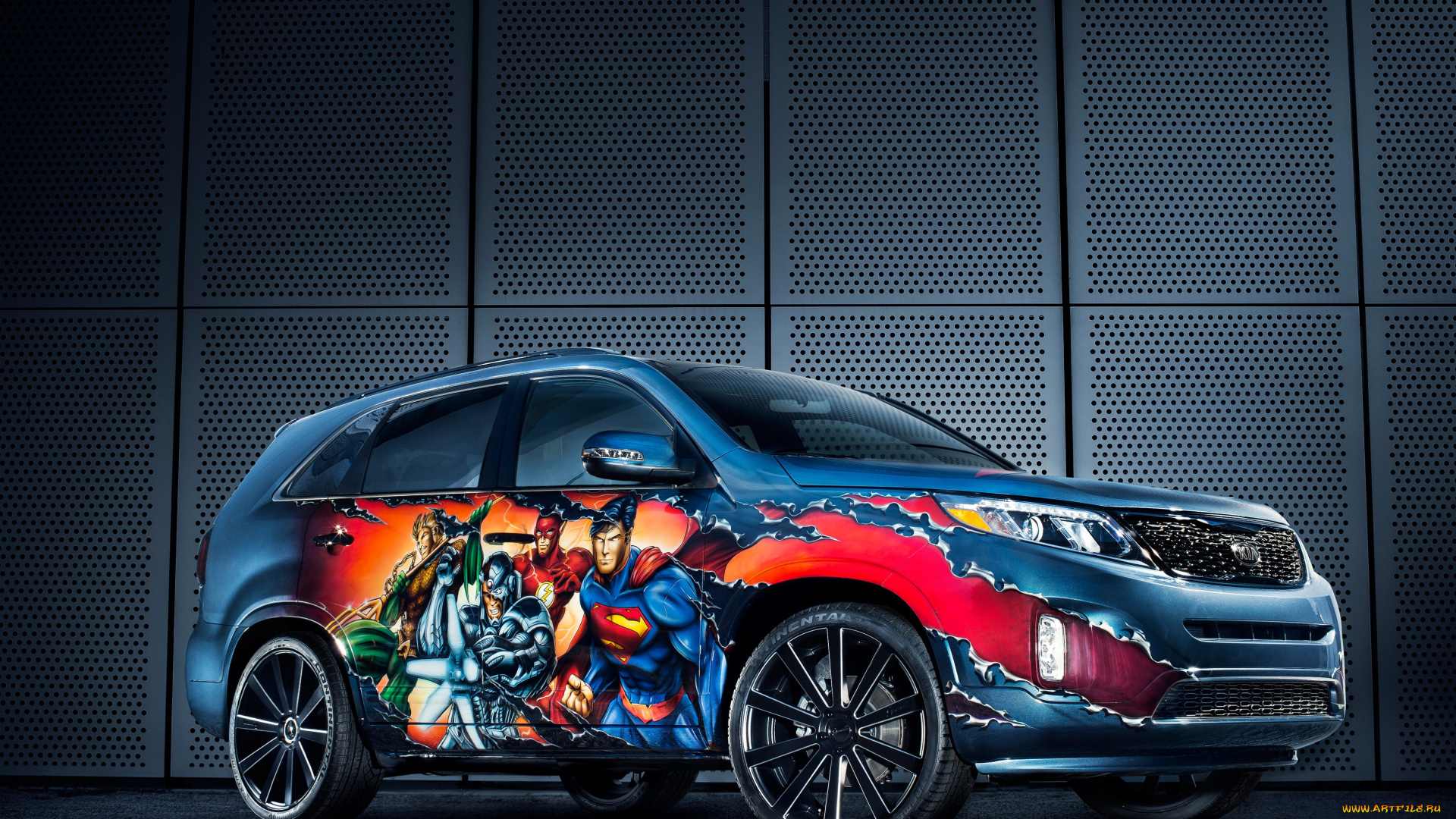 2014, kia, sorento, justice, league, автомобили