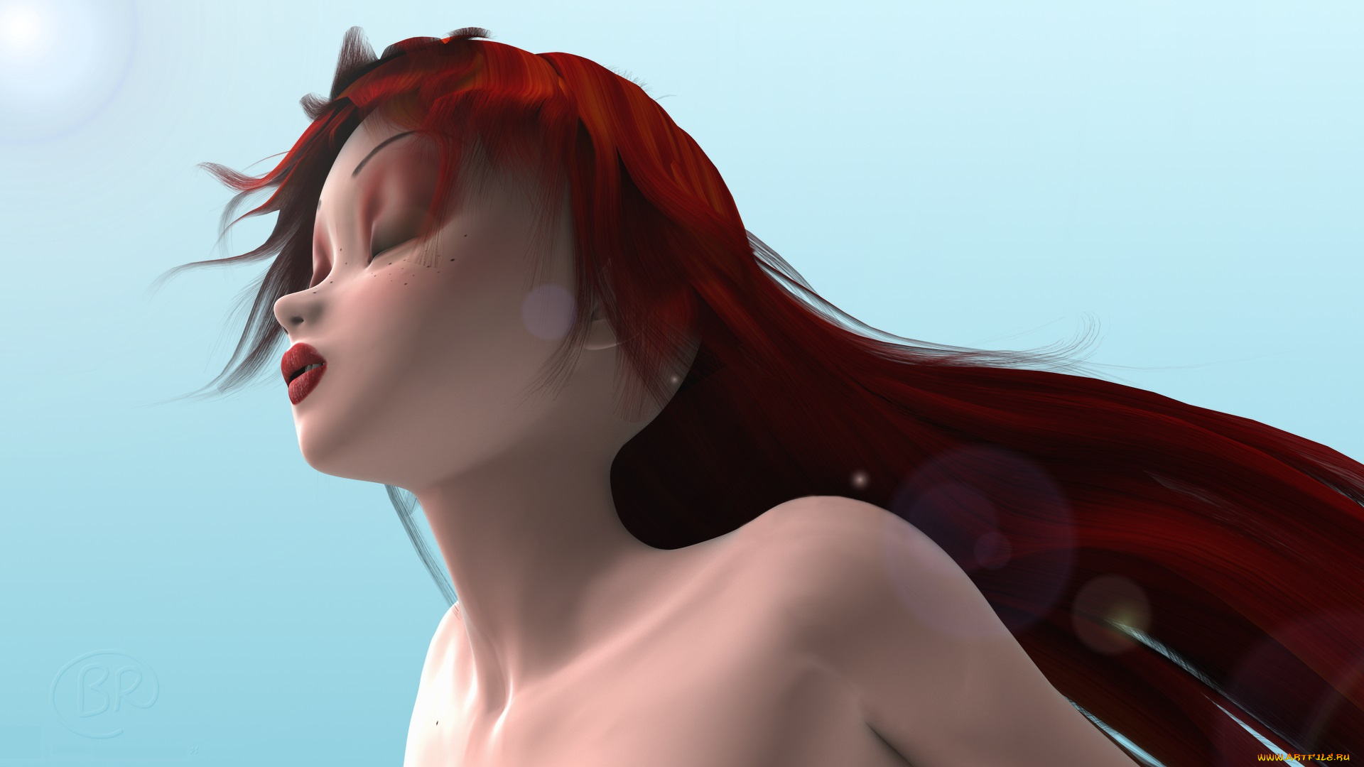 3д, графика, anime, аниме, девушка