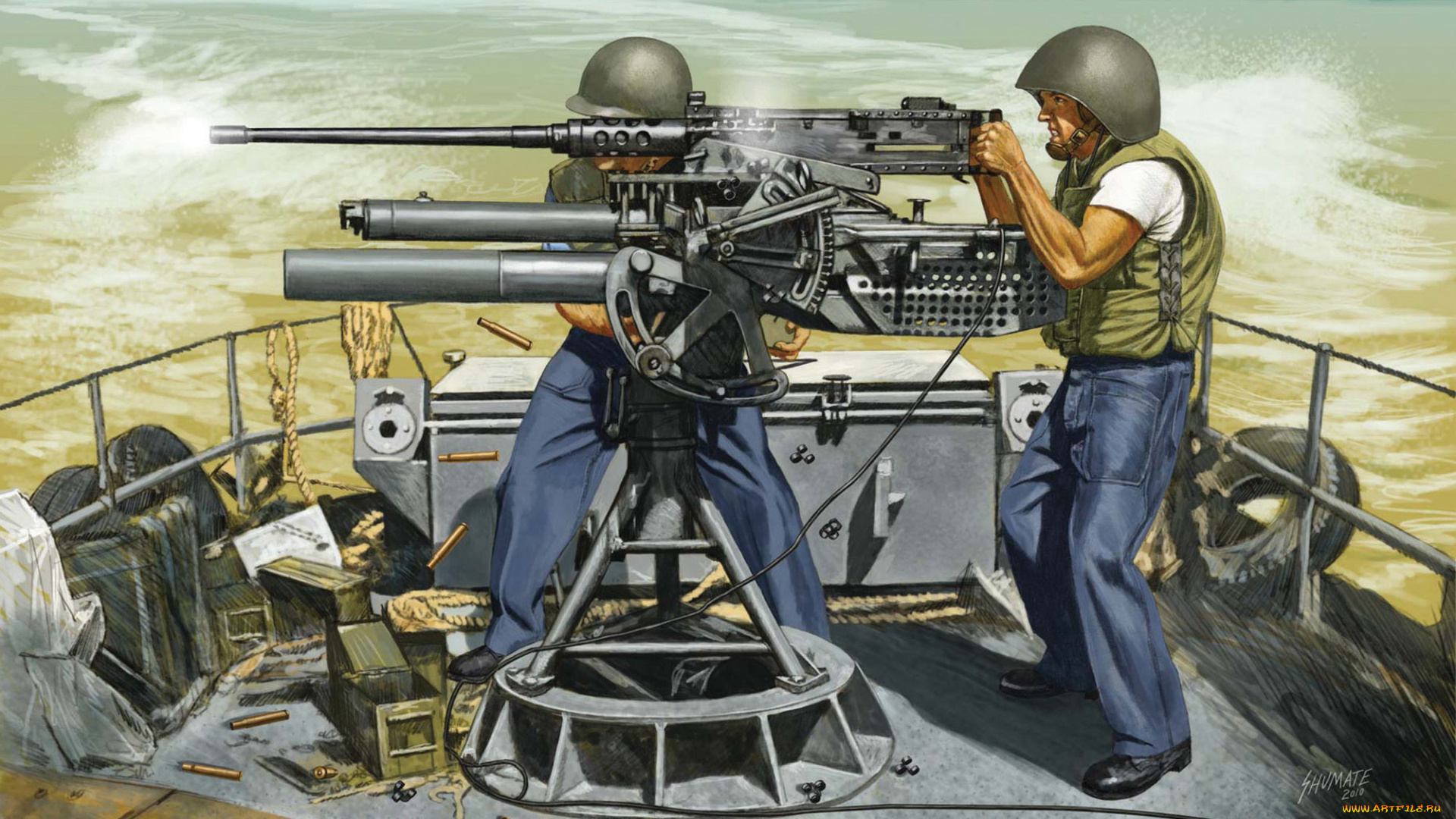 рисованные, армия, сша, морская, , пехота