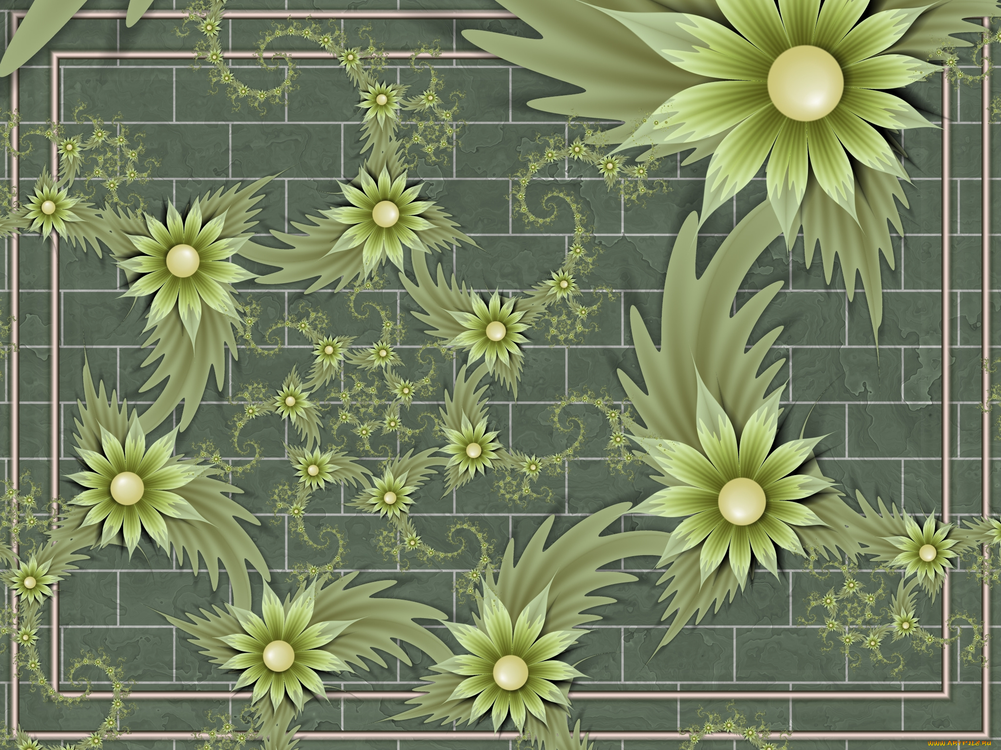 3д, графика, flowers, цветы, фон, узор, цвета, лепестки