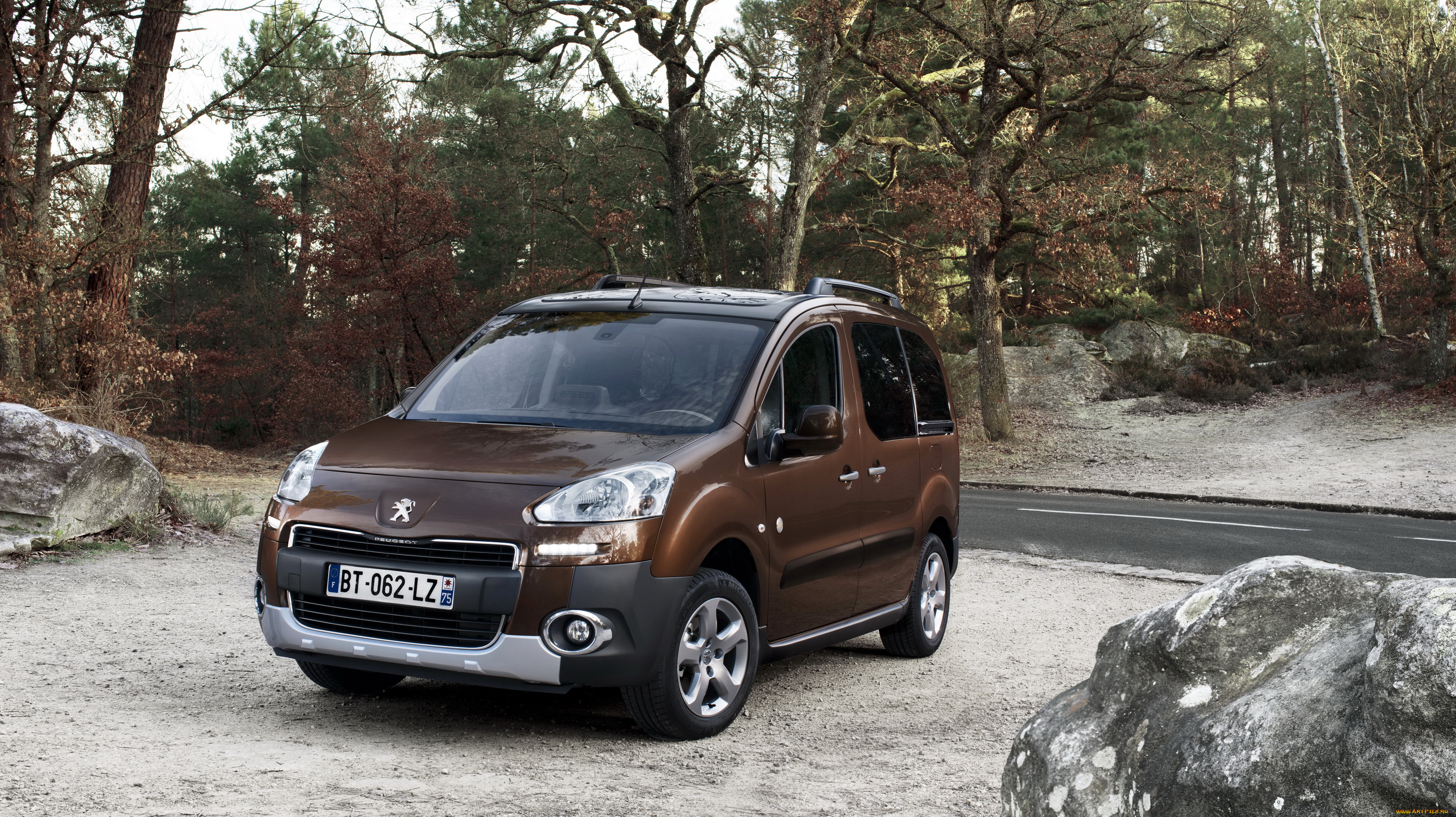 2012, peugeot, partner, tepee, автомобили, лес