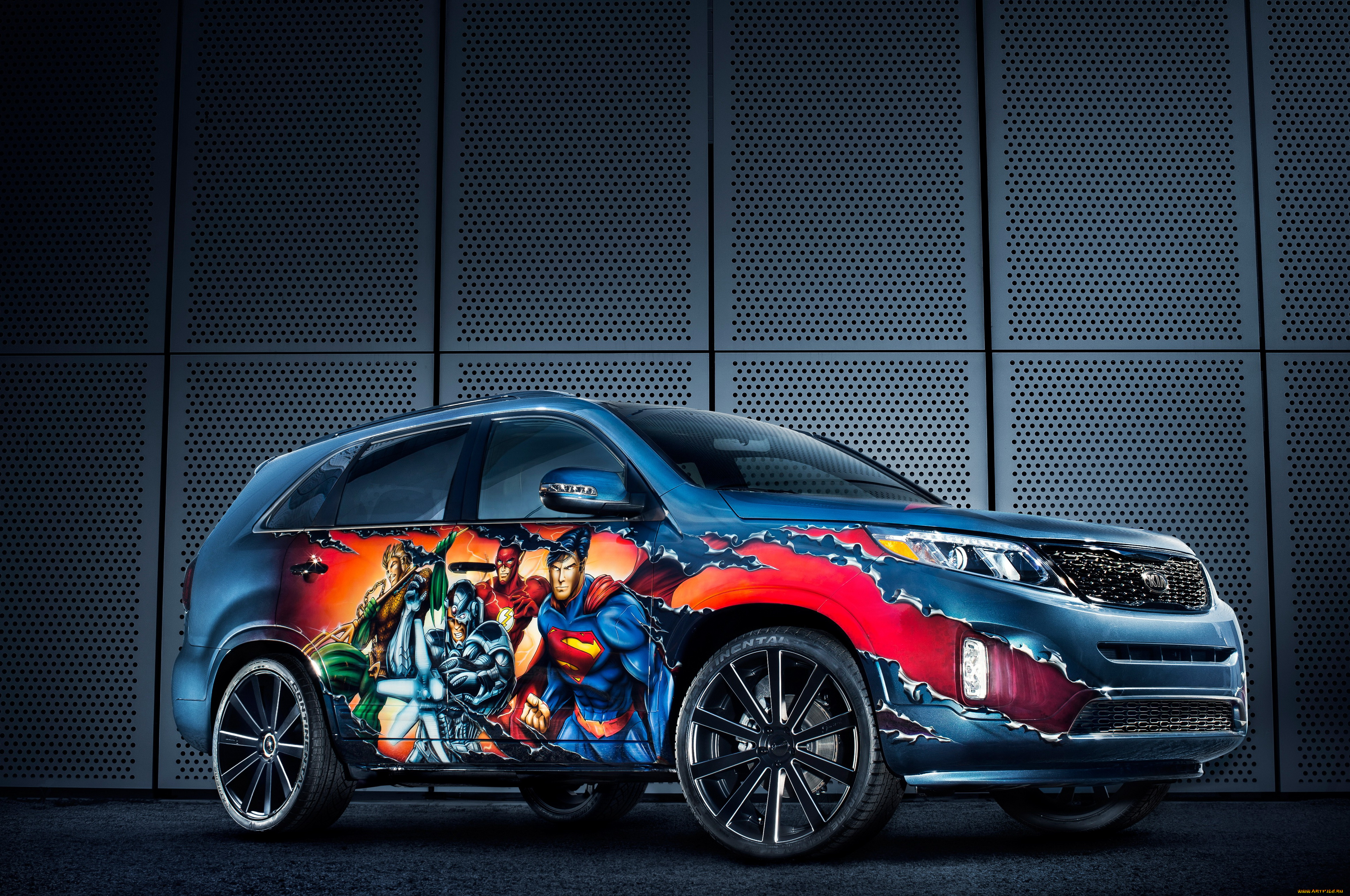2014, kia, sorento, justice, league, автомобили