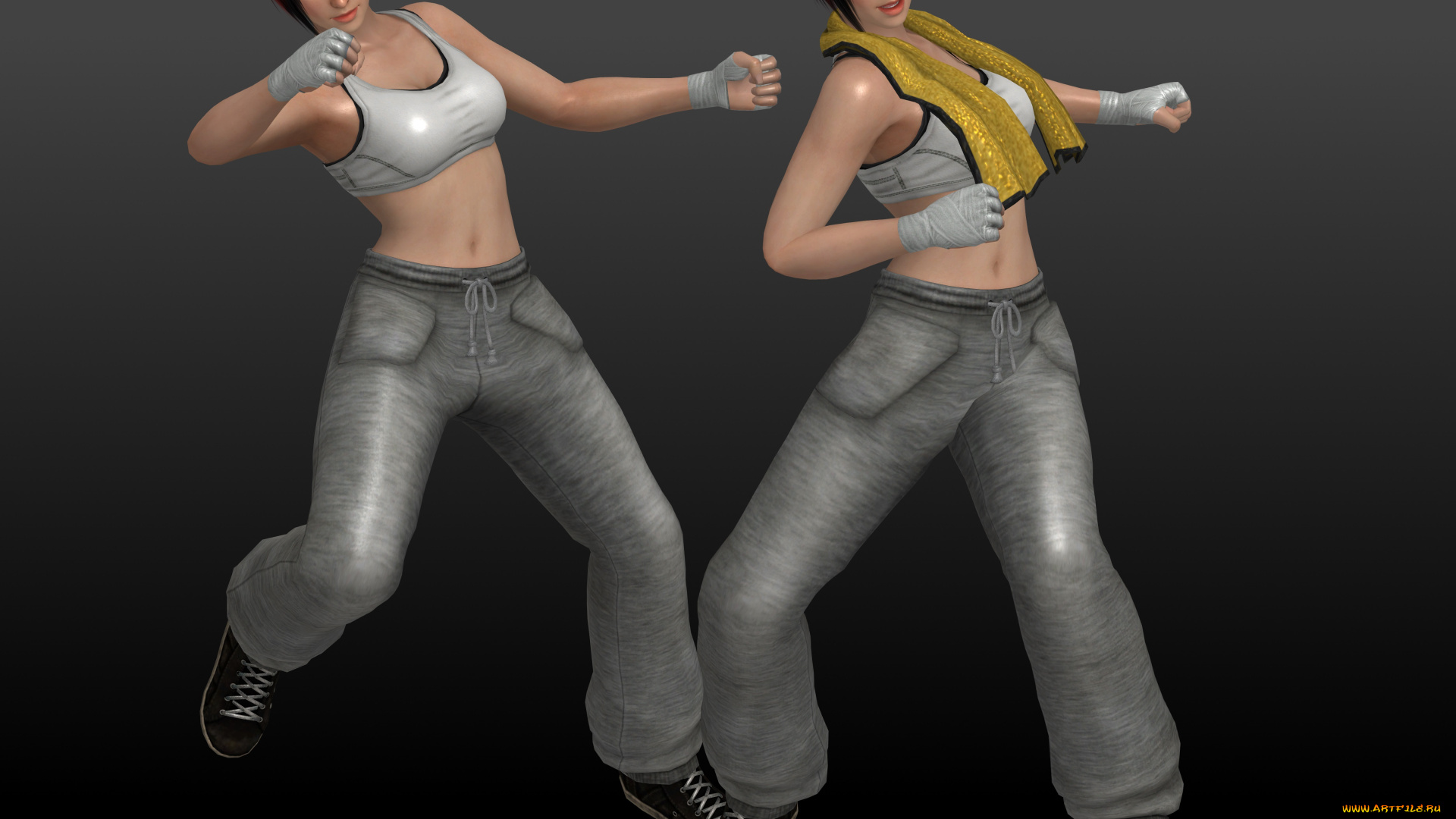 3д, графика, аниме, , anime, девушки, поза