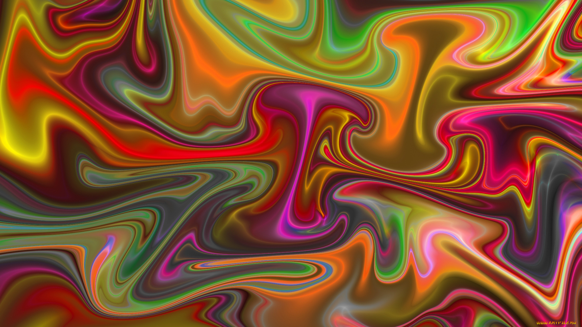 3д, графика, фракталы, , fractal, свет, цвет, линии, изгиб, складки