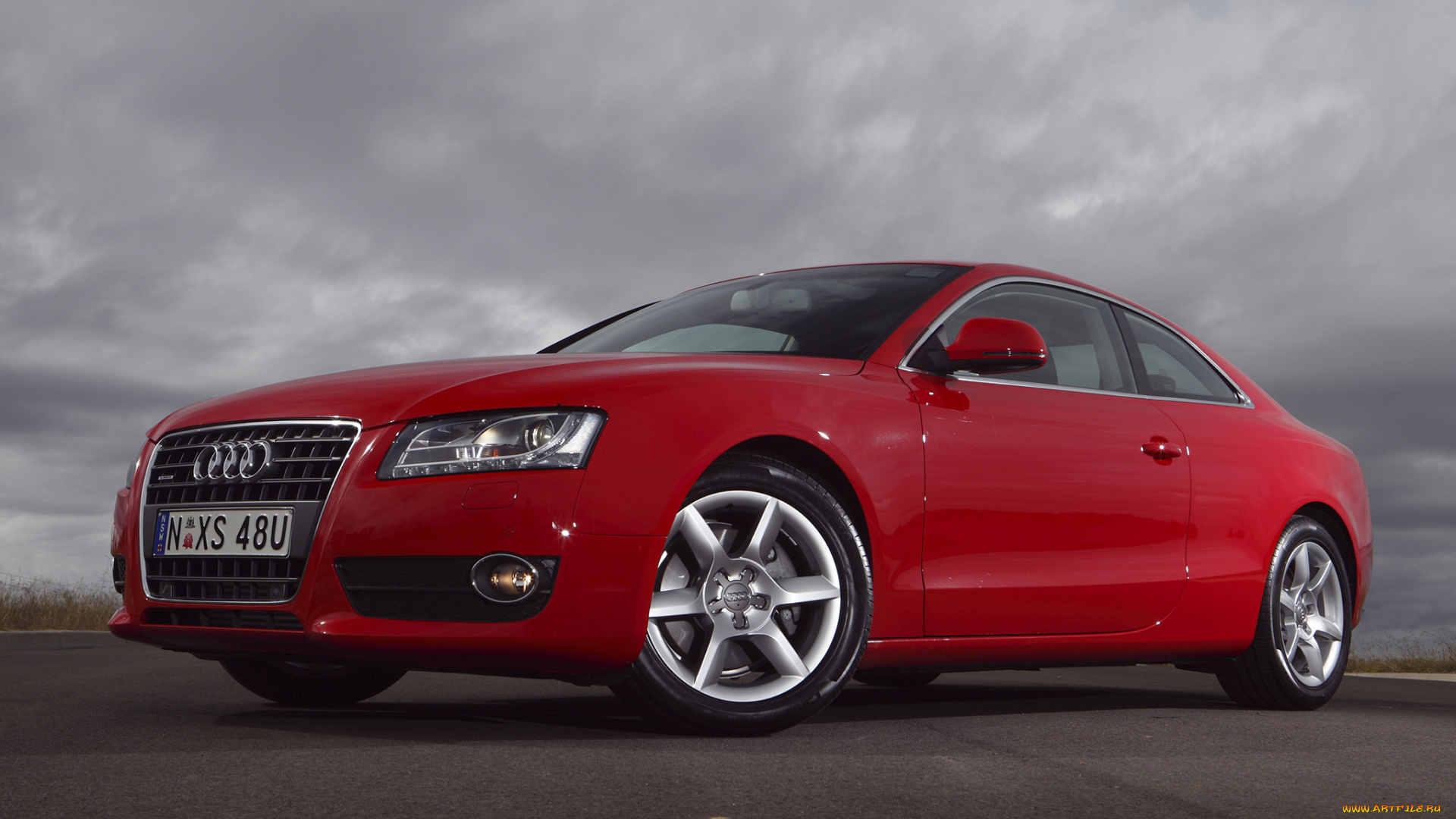 автомобили, audi, 2-0t, quattro, a5, красный, au-spec, coup