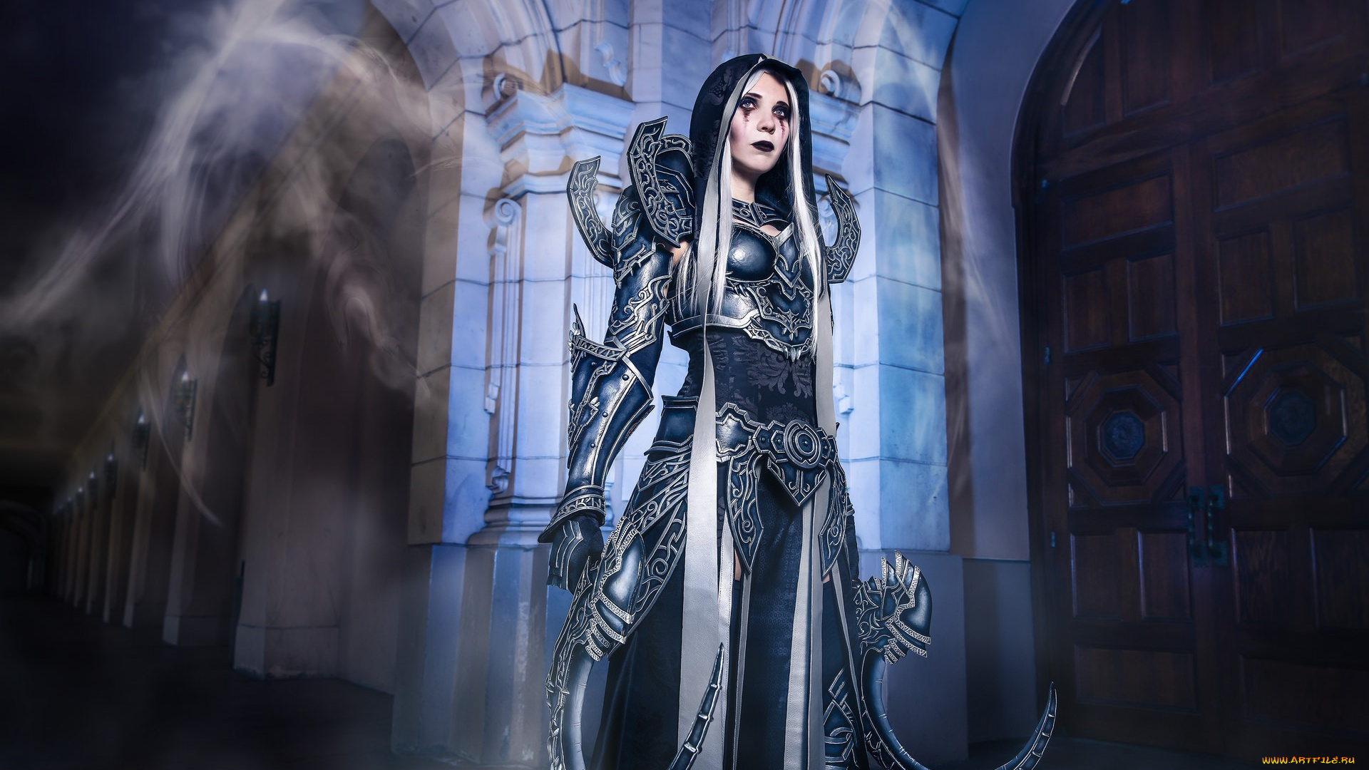 фэнтези, девушки, девушка, оружие, замок