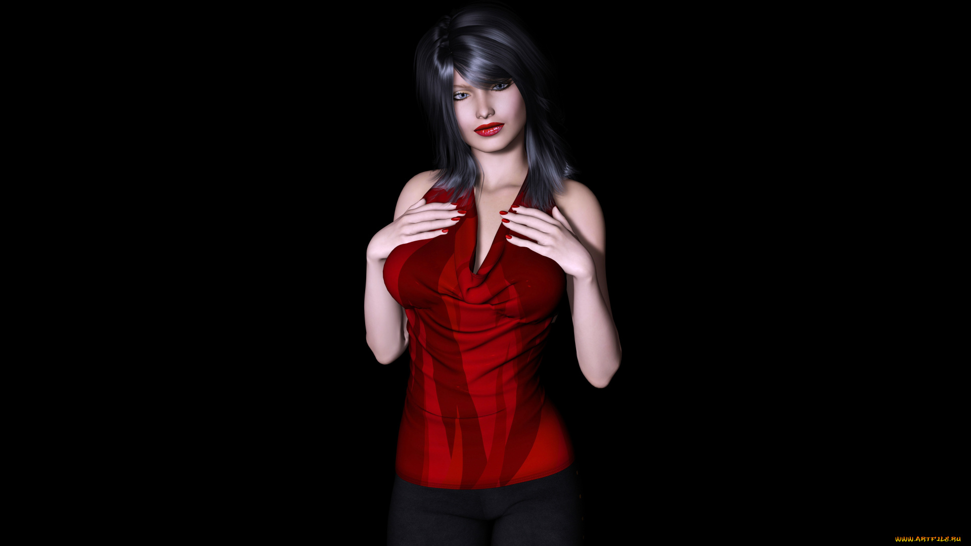 harleigh, 3д, графика, люди, , people, взгляд, девушка