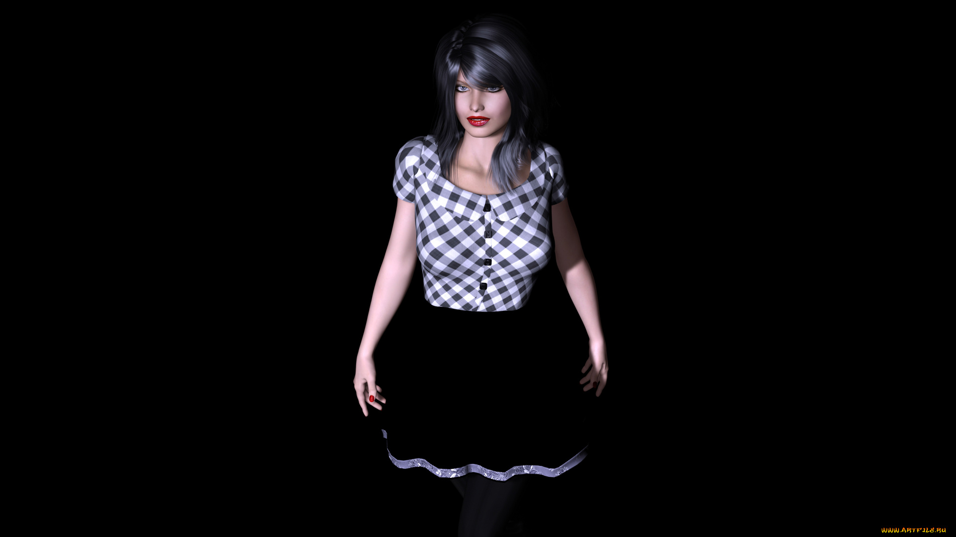 harleigh, 3д, графика, люди, , people, взгляд, девушка