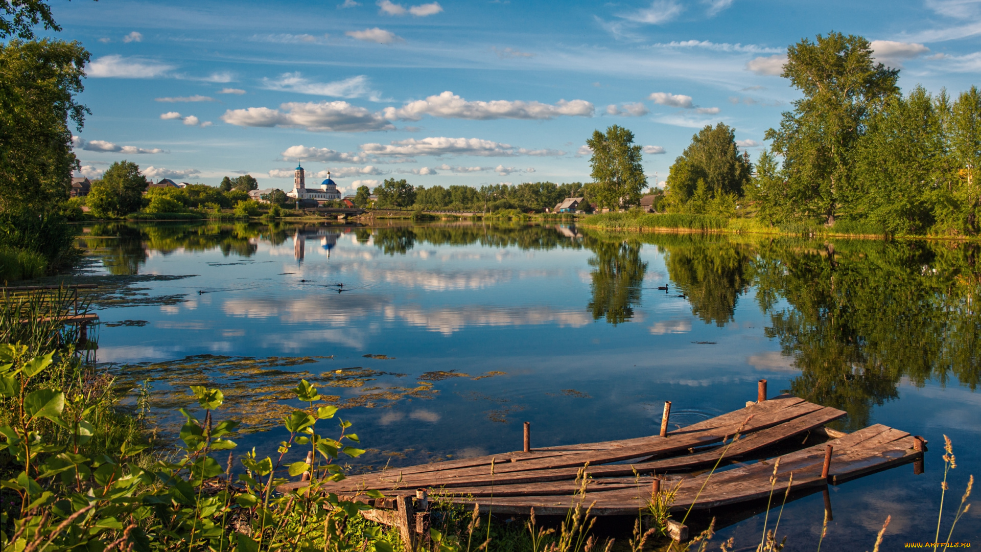 природа, реки, озера, церковь, река, лето
