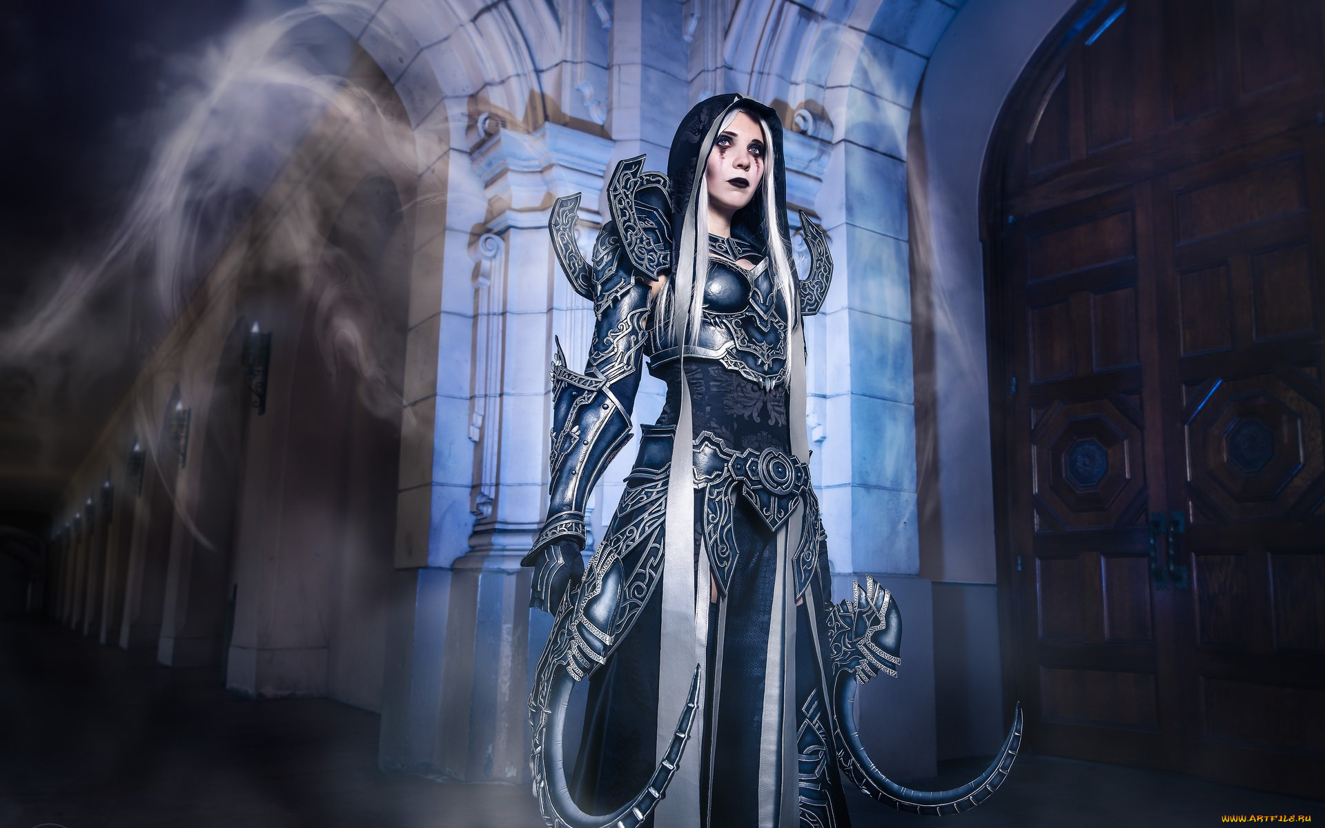 фэнтези, девушки, девушка, оружие, замок