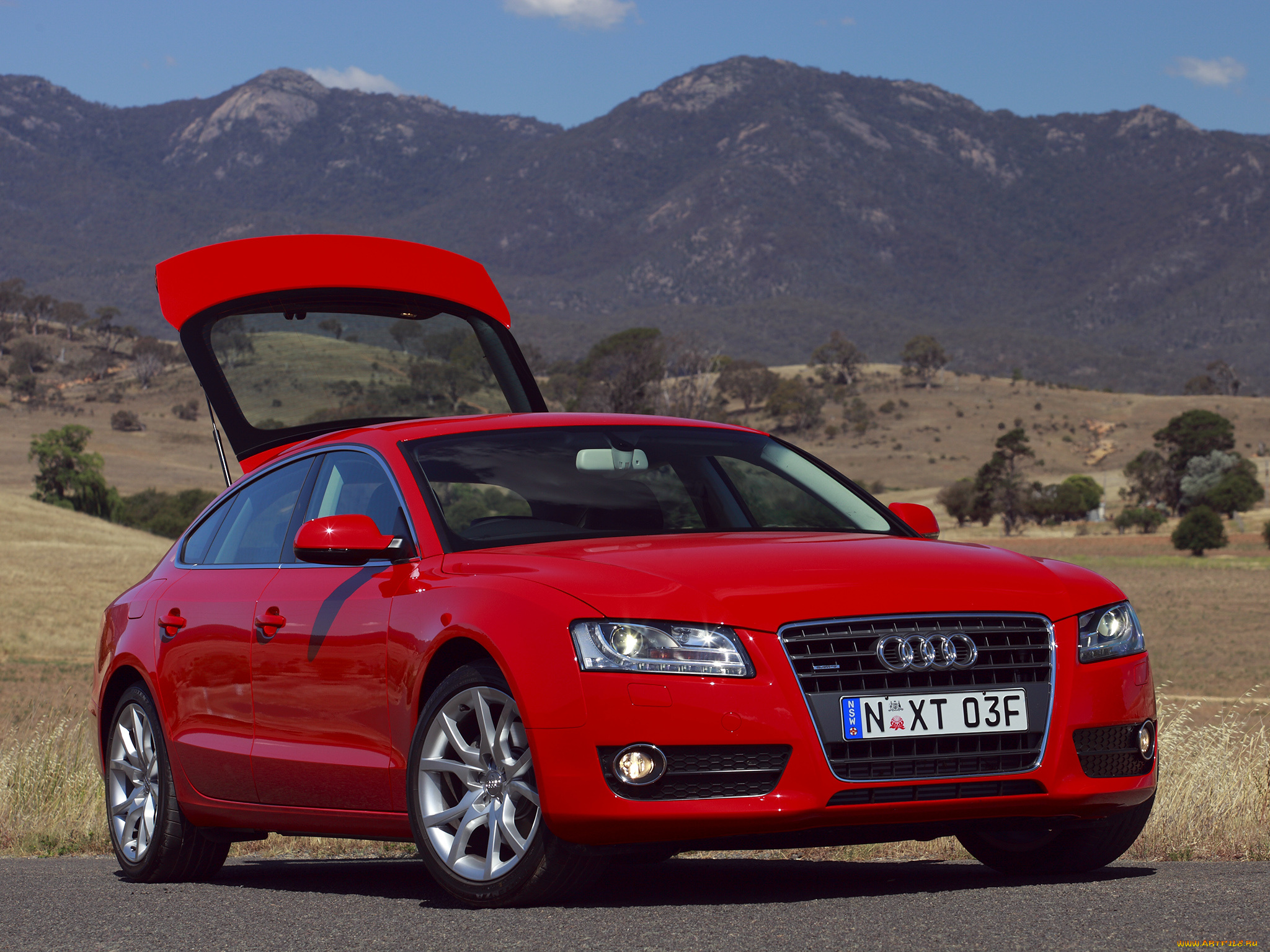 автомобили, audi, красный, a5, sportback, 2-0t, quattro, au-spec