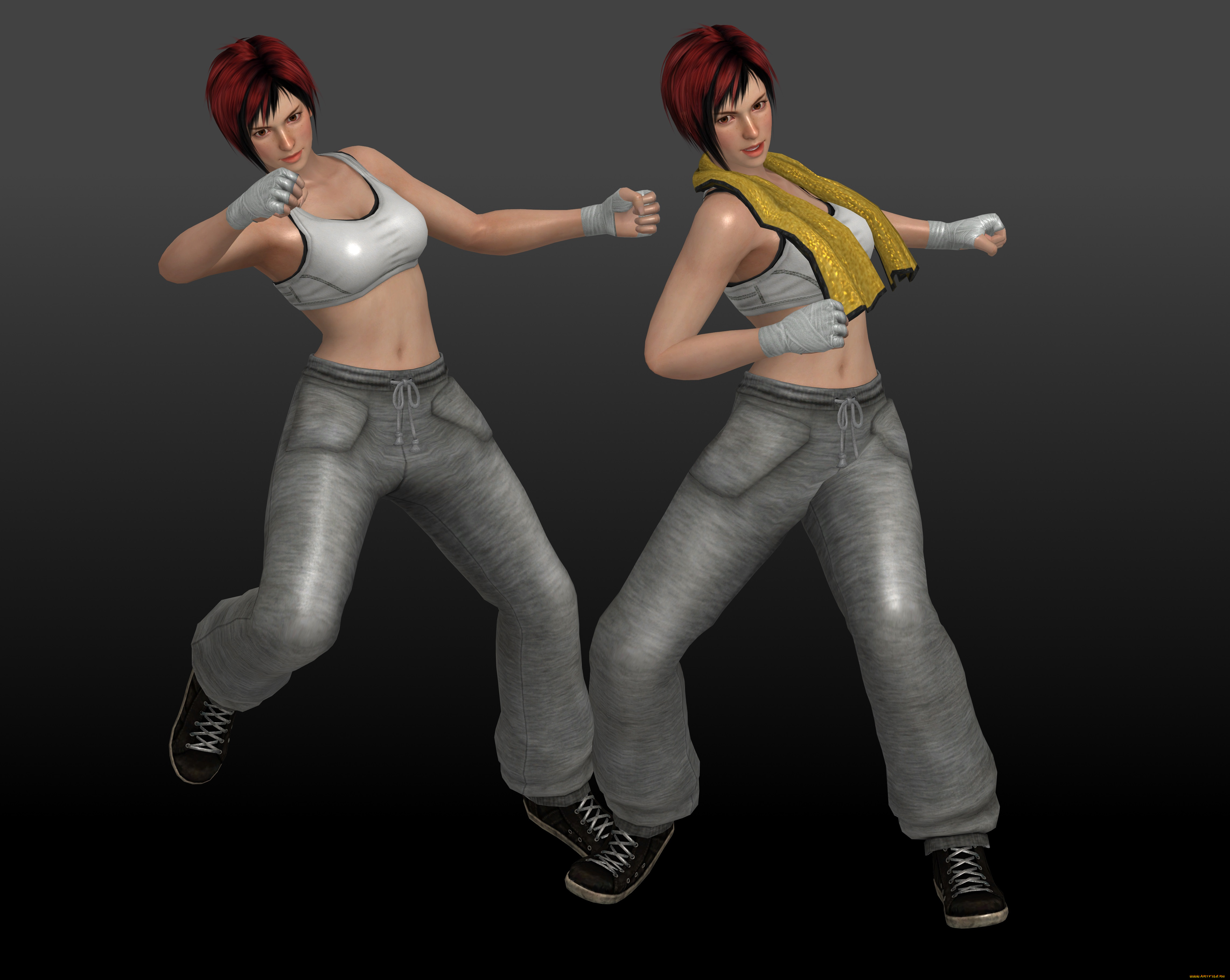 3д, графика, аниме, , anime, девушки, поза