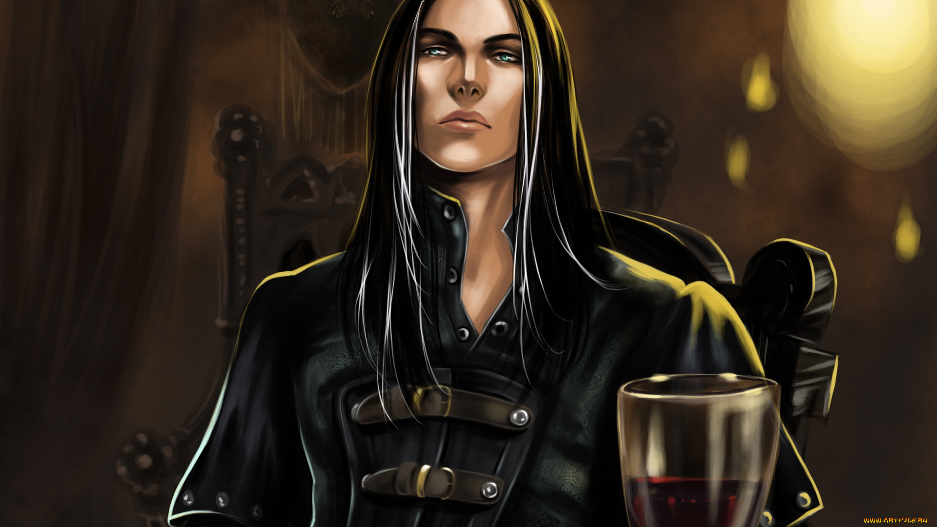 фэнтези, люди, laufey, взгляд, парень, арт