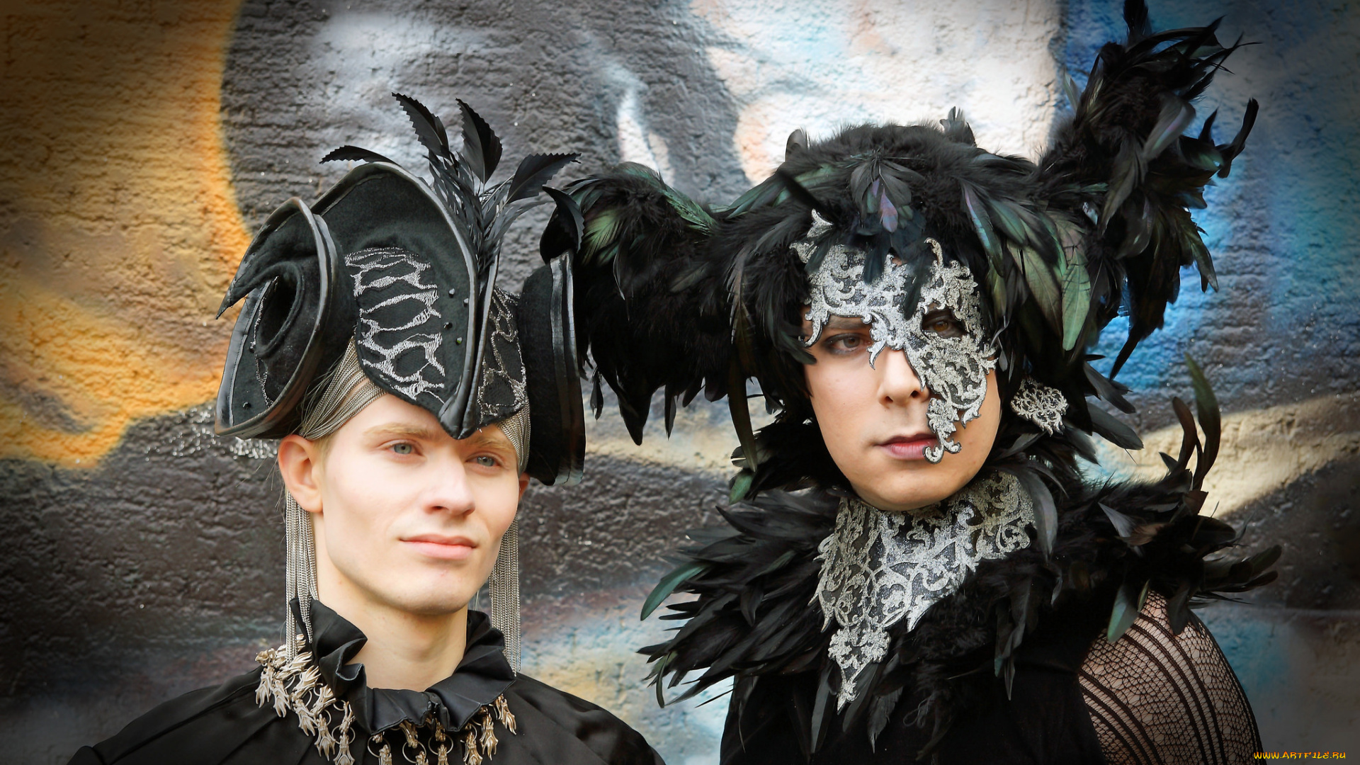 разное, маски, , карнавальные, костюмы, карнавал, взгляд, костюмы, парни