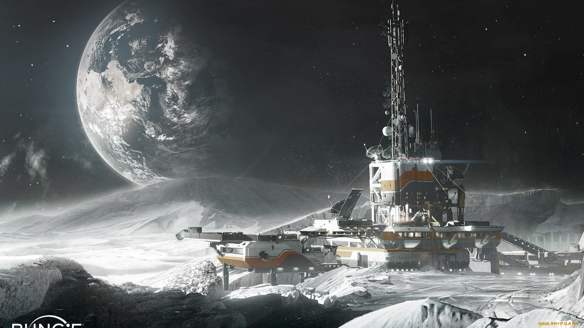 видео, игры, destiny, планета, звезды