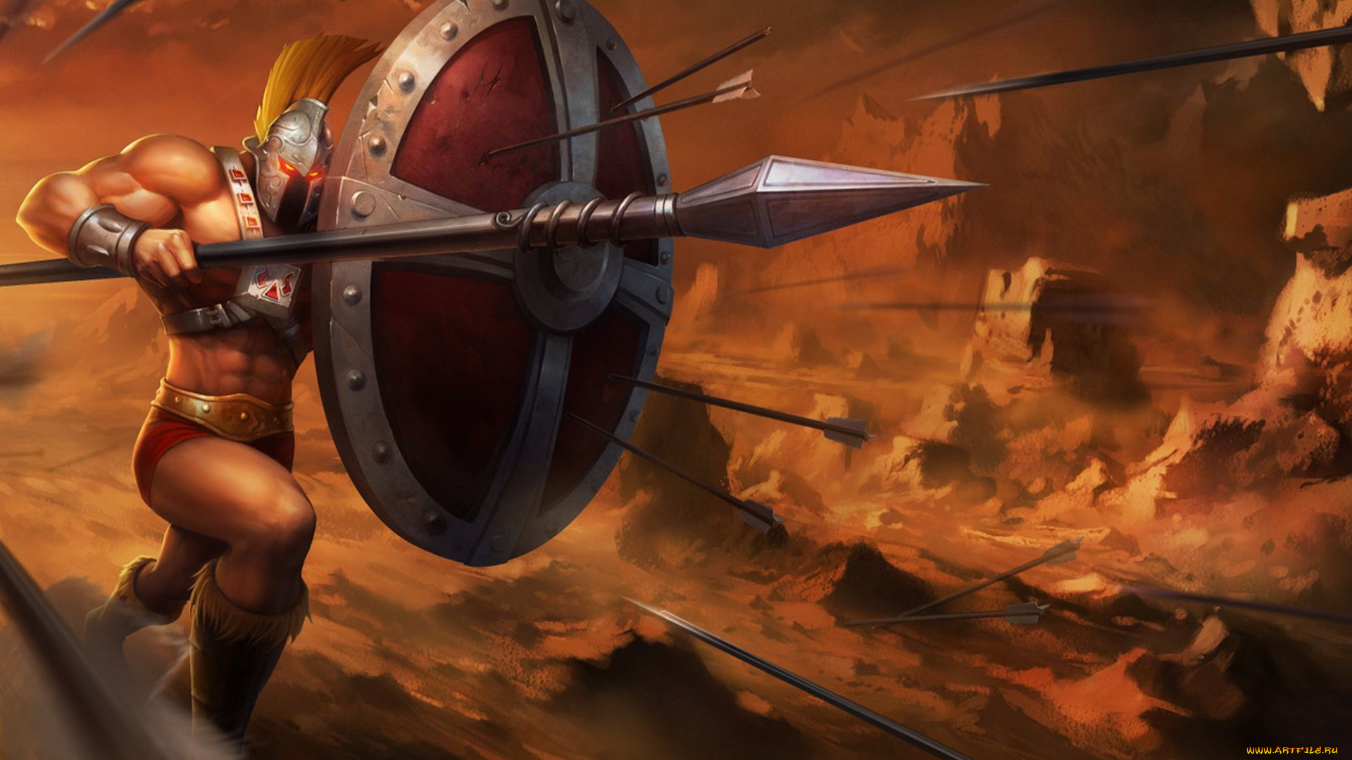 видео, игры, league, of, legends, персонаж, pantheon