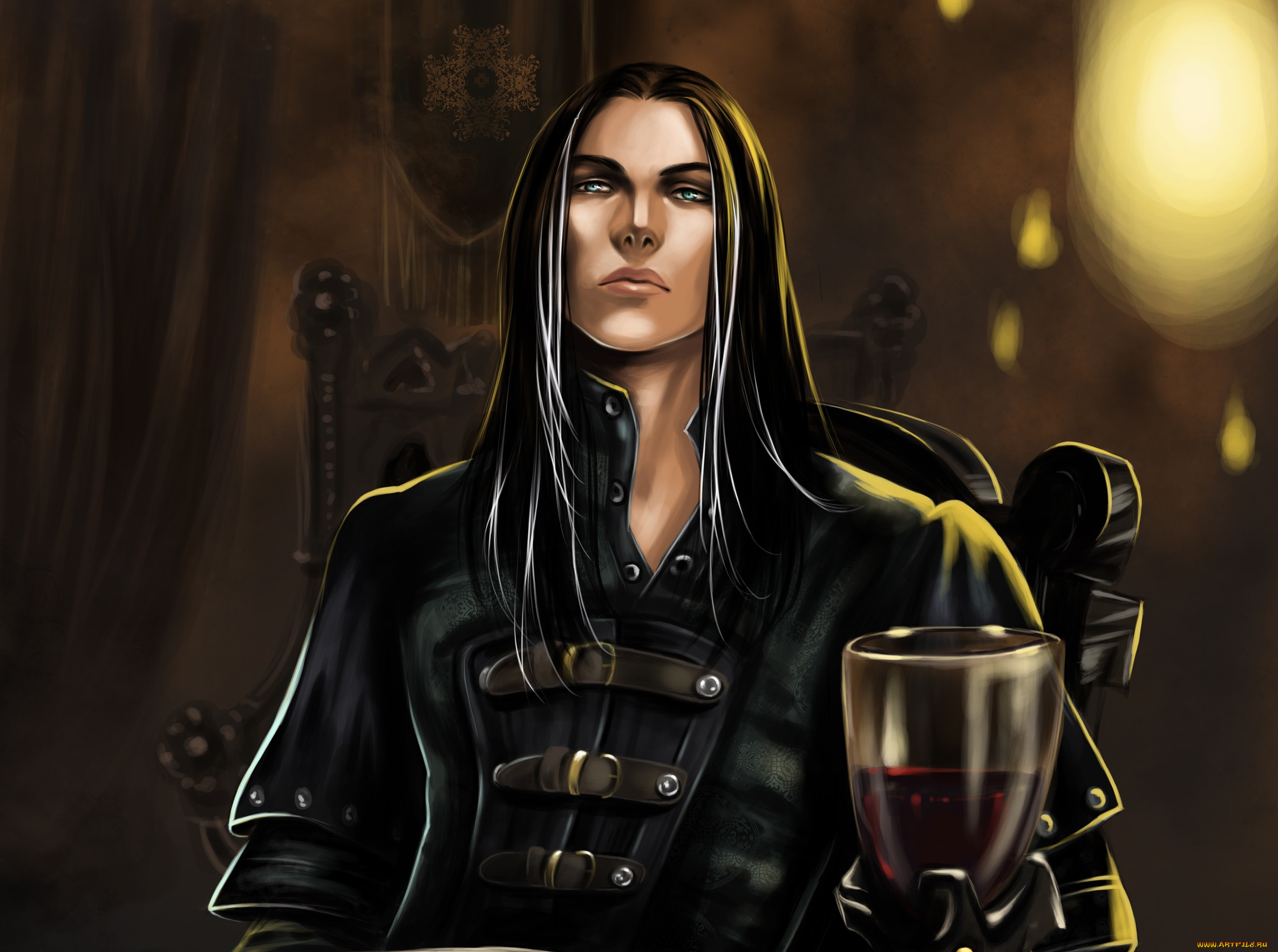 фэнтези, люди, laufey, взгляд, парень, арт