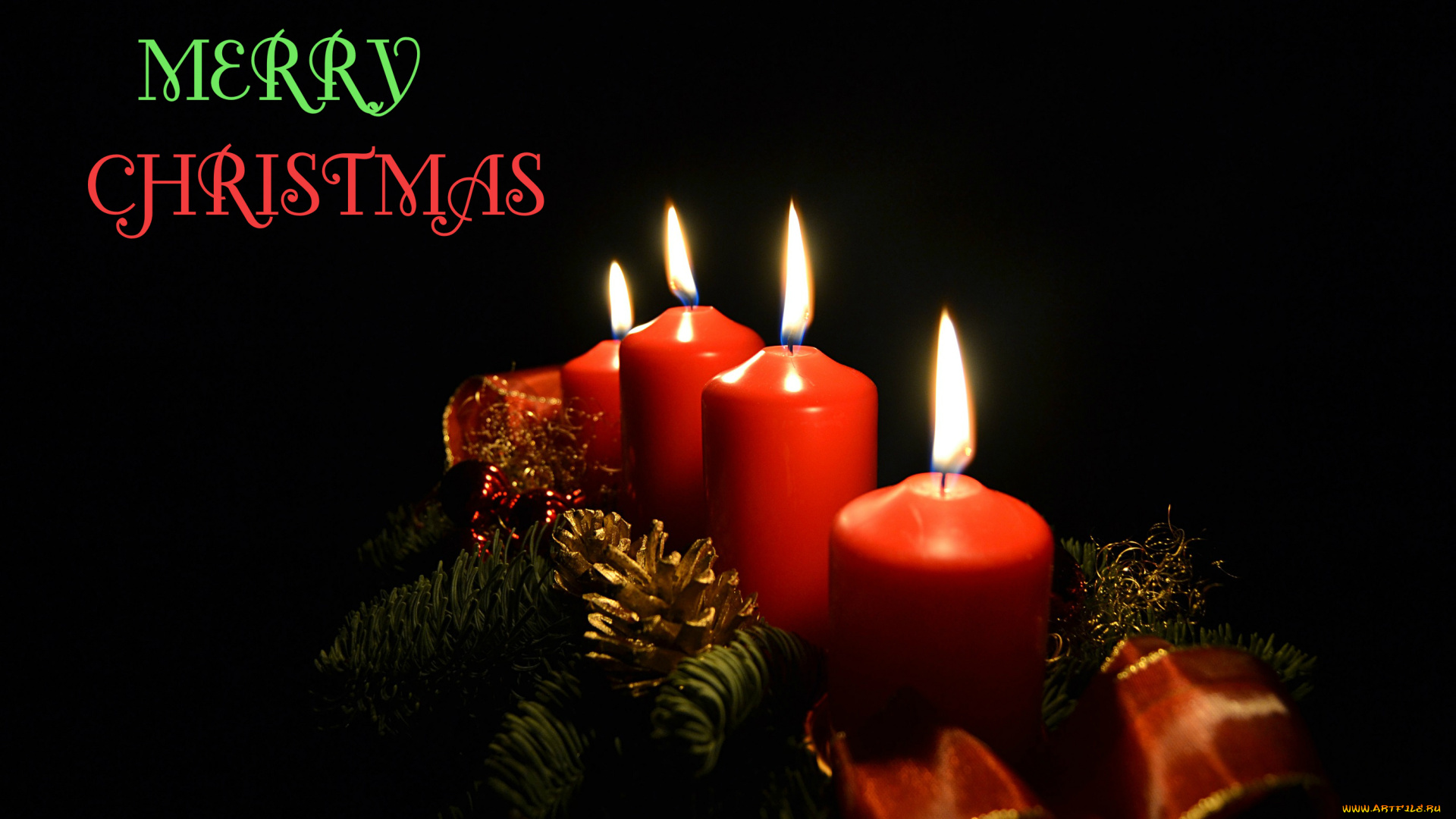 праздничные, новогодние, свечи, свечи