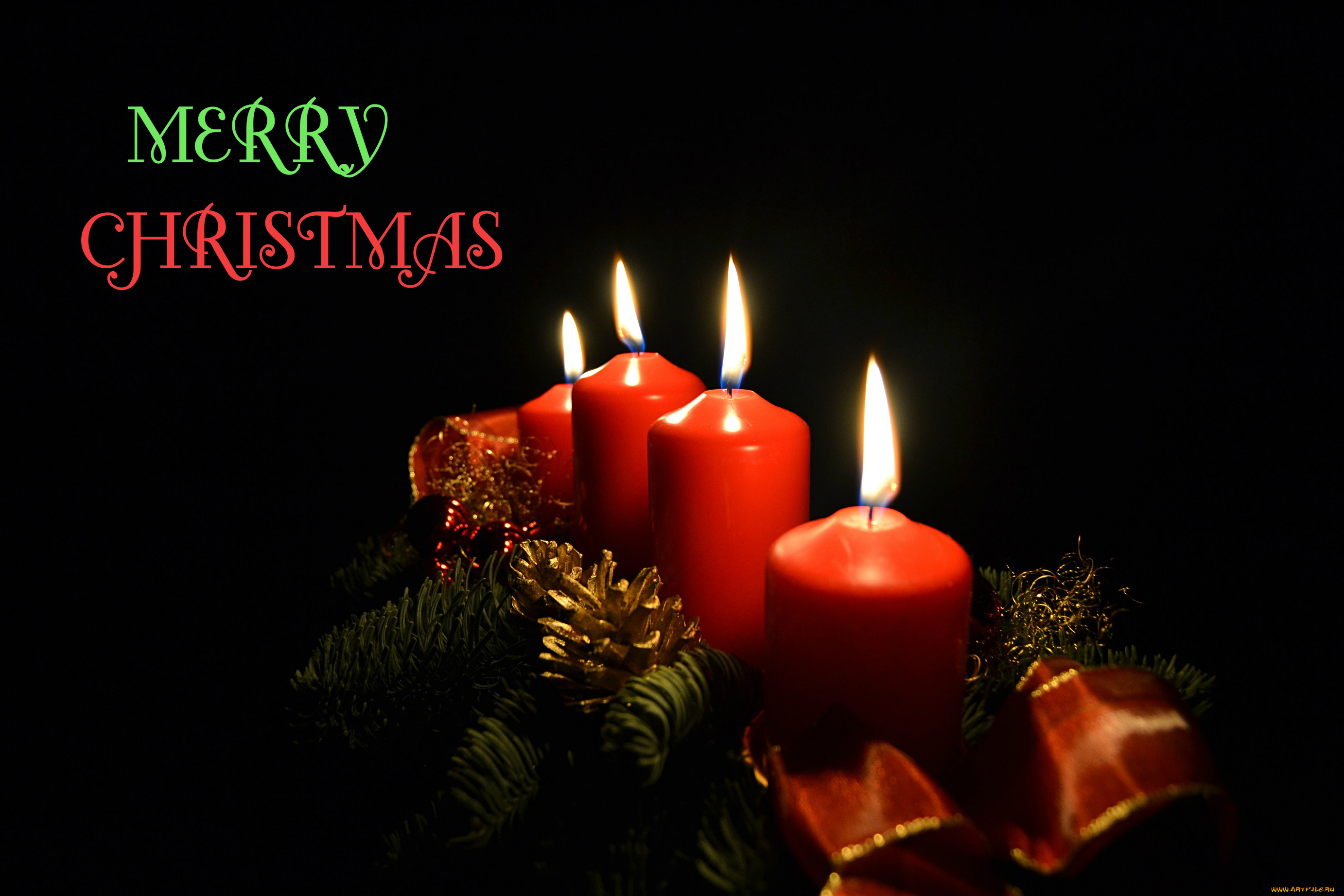 праздничные, новогодние, свечи, свечи