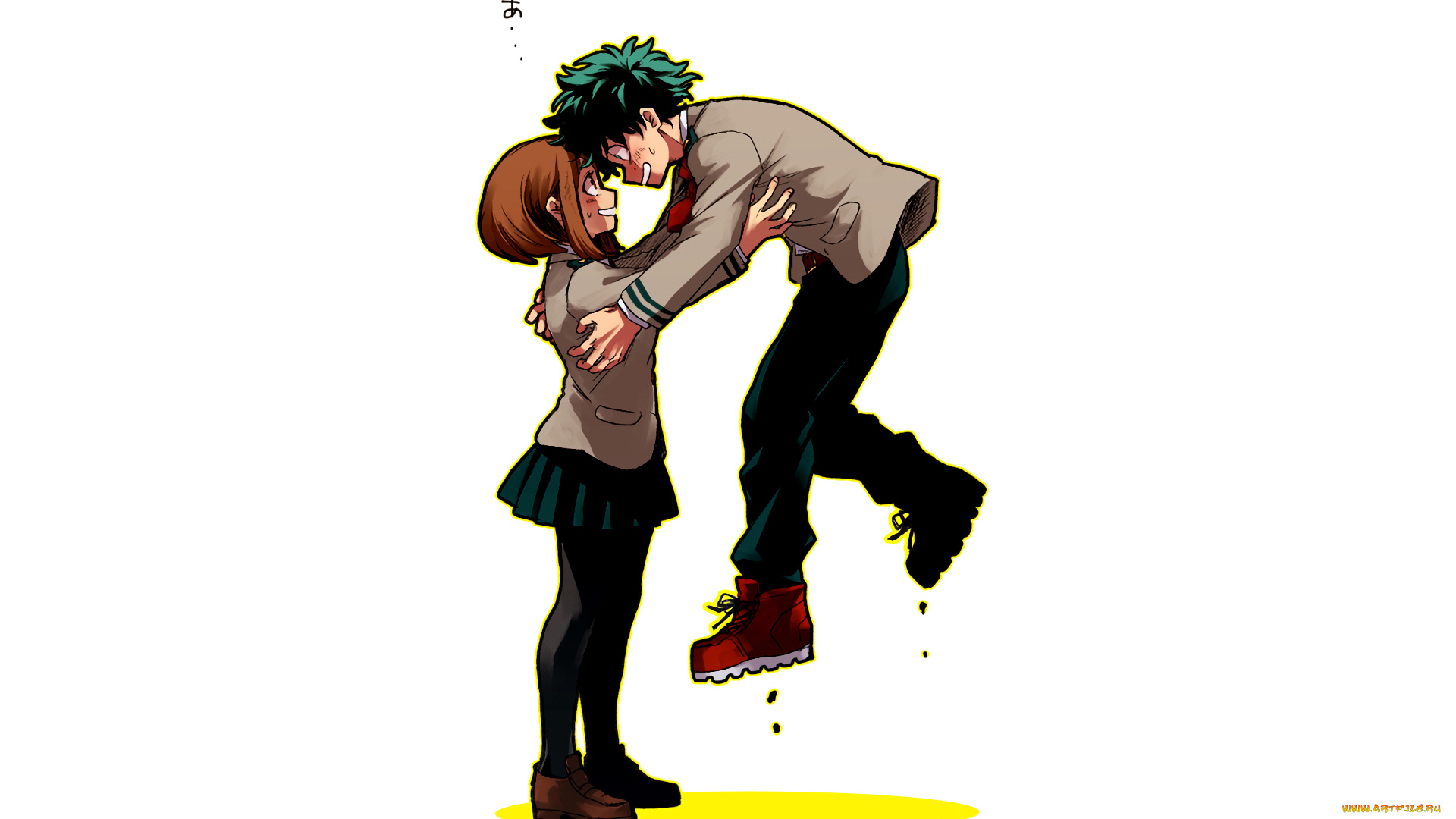 аниме, boku, no, hero, academia, пара