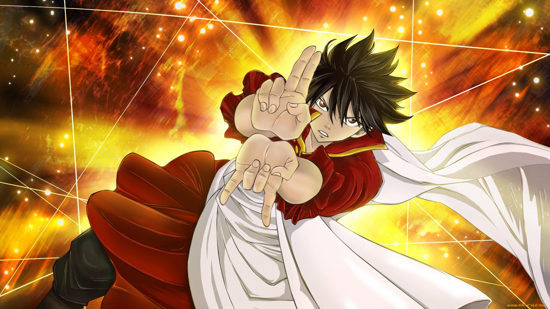аниме, fairy, tail, волшебник, колдун, zeref, маг