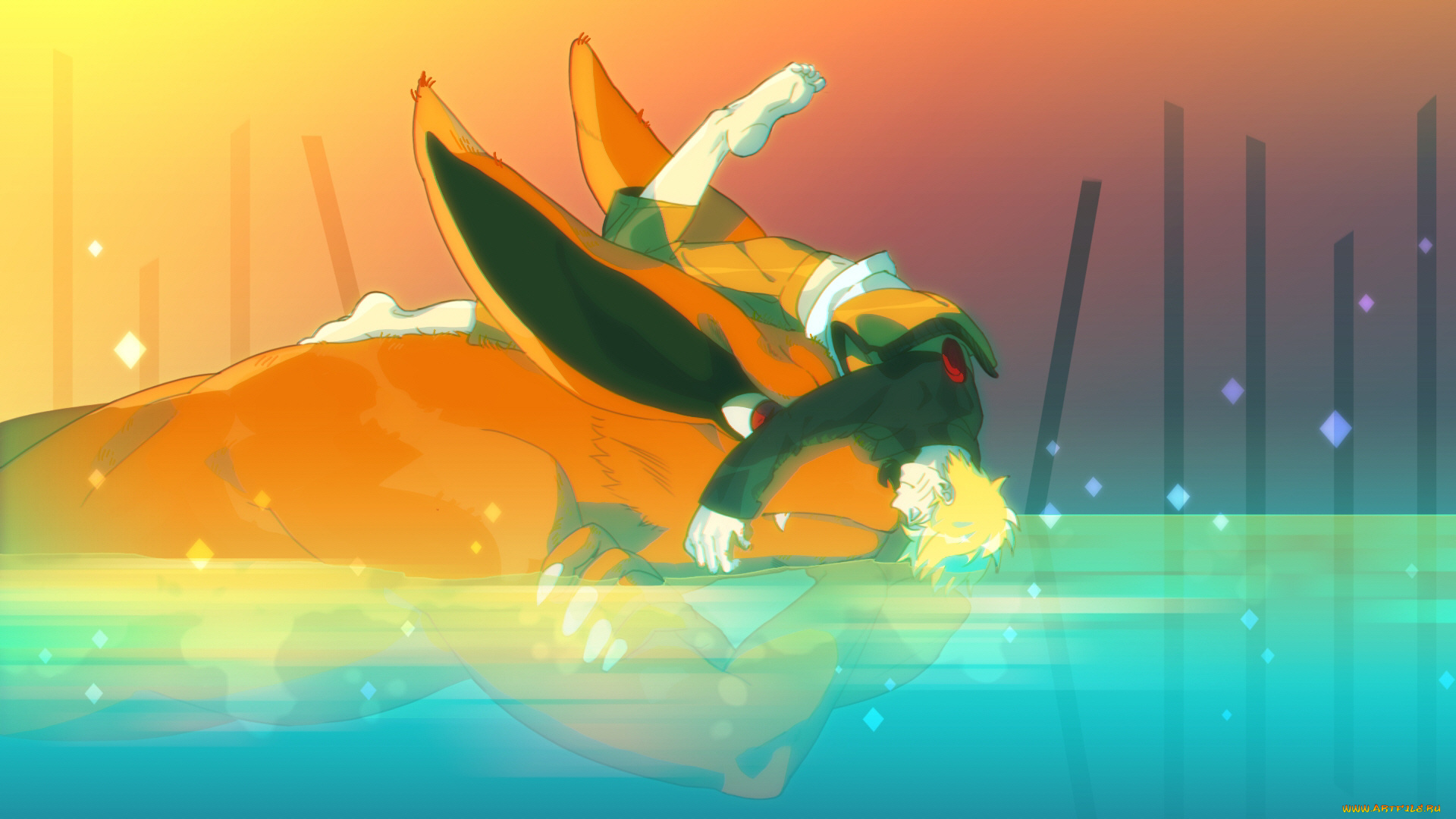 аниме, naruto, наруто, курама