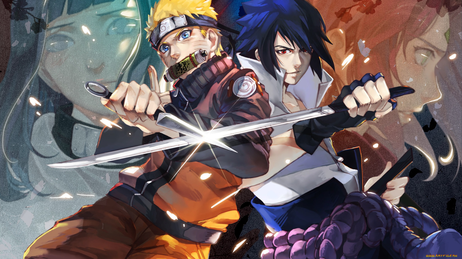 аниме, naruto, парни