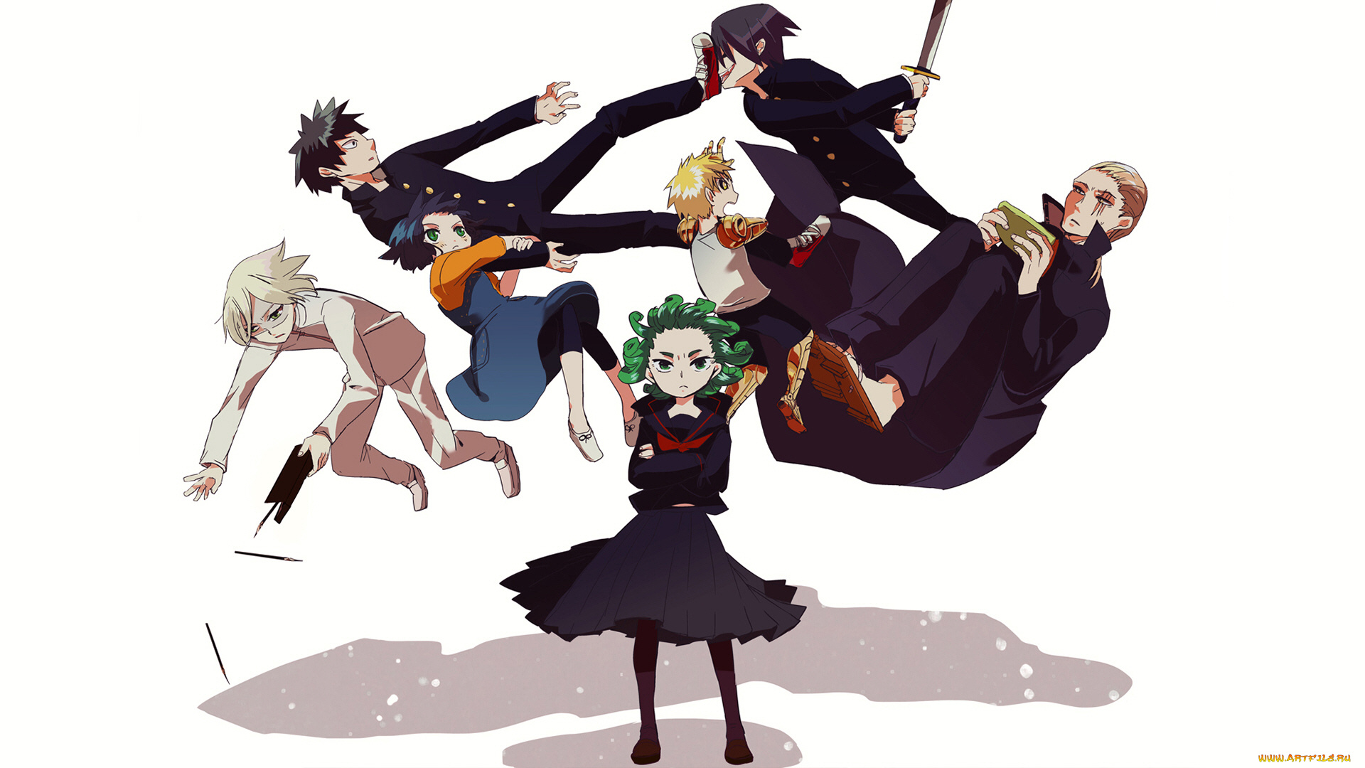 аниме, one, punch, man, ванпачмен