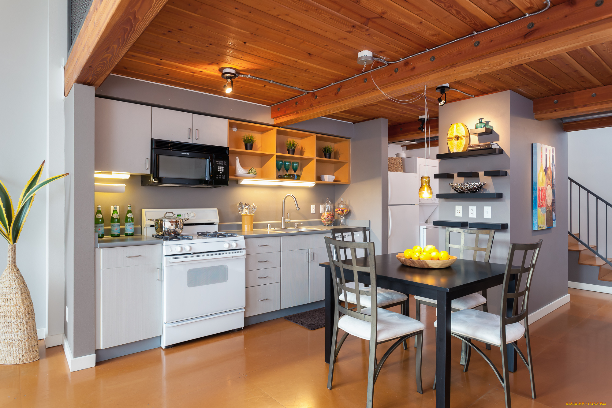 интерьер, кухня, стиль, дизайн, уют