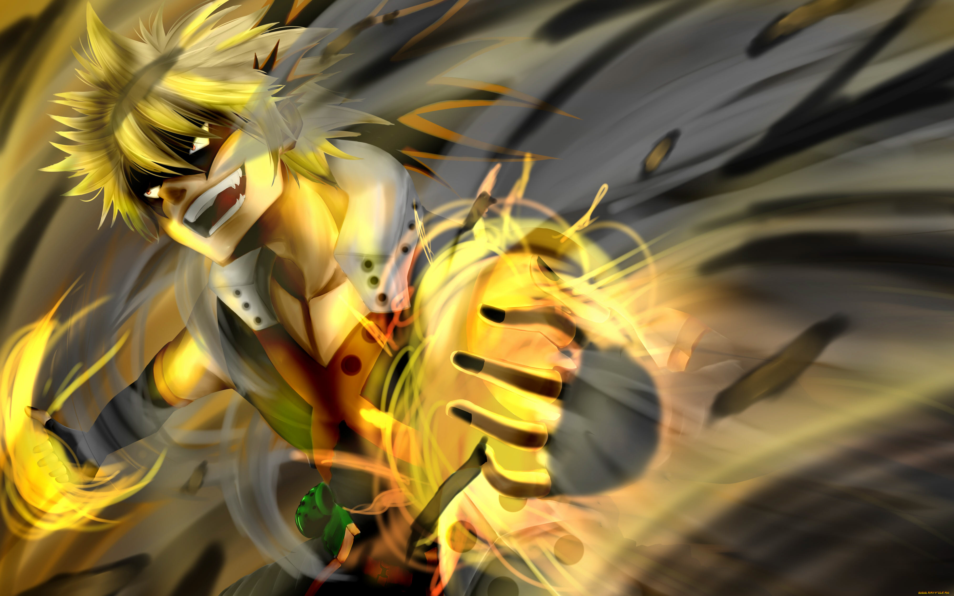 аниме, boku, no, hero, academia, парень, арт, boku, no, hero, academia