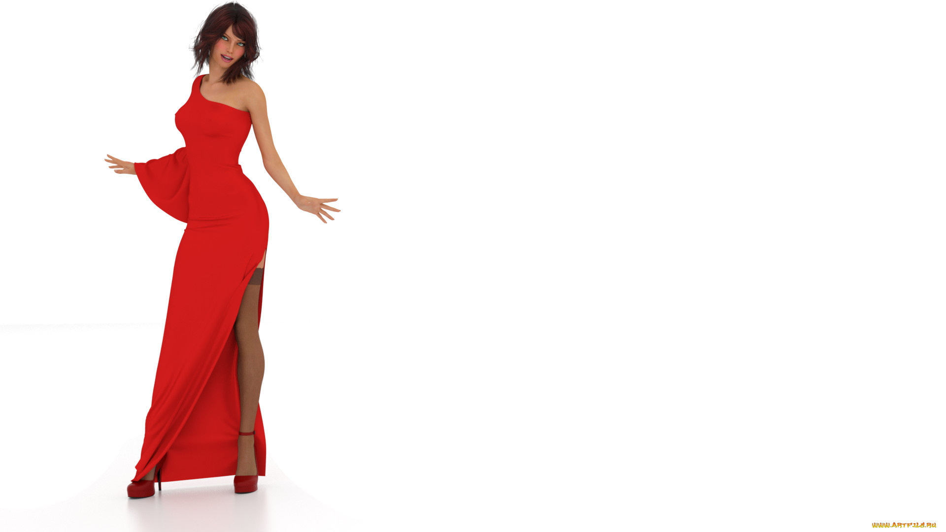 3д, графика, люди, , people, девушка, взгляд, фон