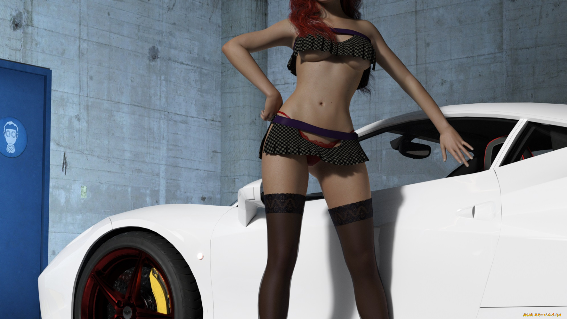 3д, графика, люди-авто, мото, , people-, car, , , moto, фон, автомобиль, взгляд, девушка