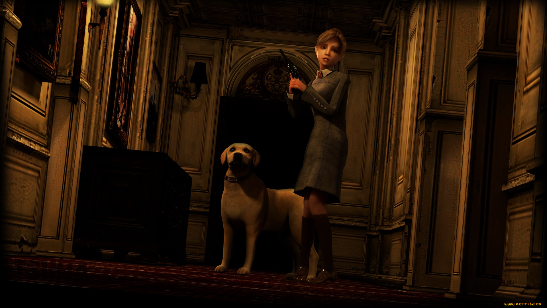 3д, графика, люди, и, животные, , people, and, animals, девушка, взгляд, фон