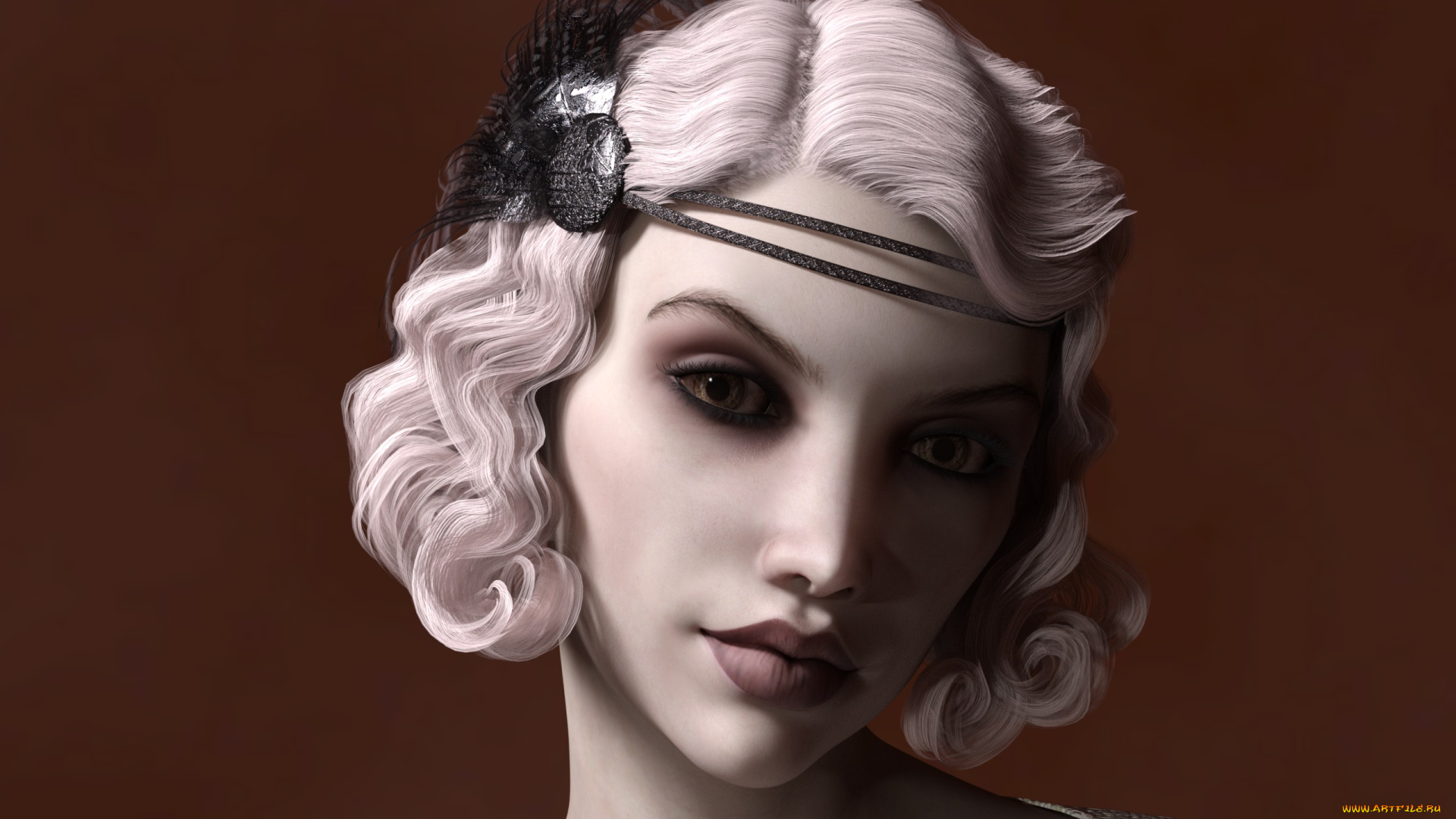 3д, графика, портрет, , portraits, взгляд, девушка, фон
