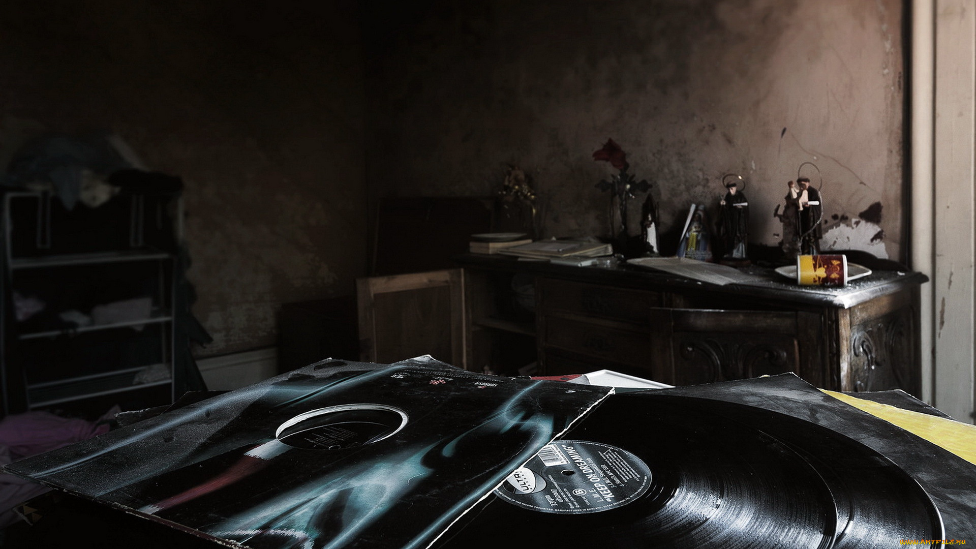 музыка, -другое, пластинка, обложка, комната