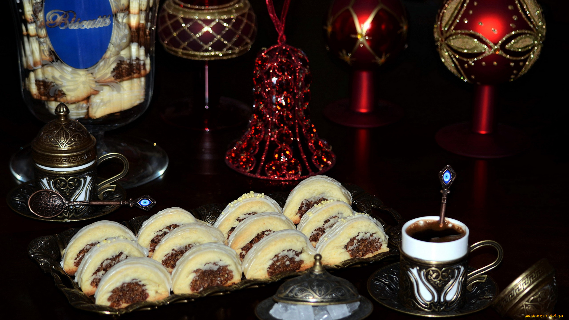 праздничные, угощения, печенье