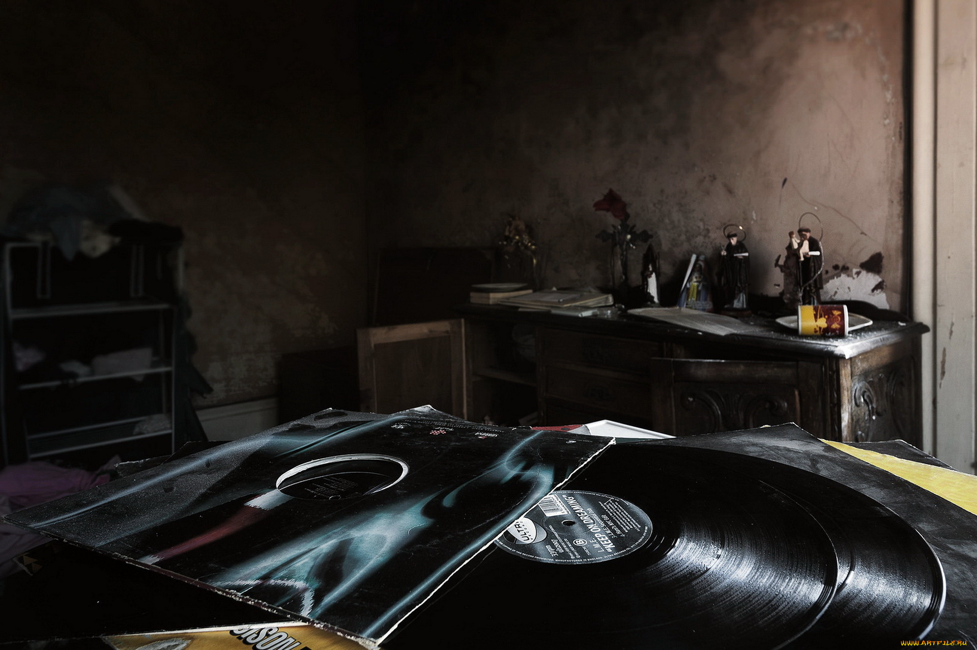 музыка, -другое, пластинка, обложка, комната