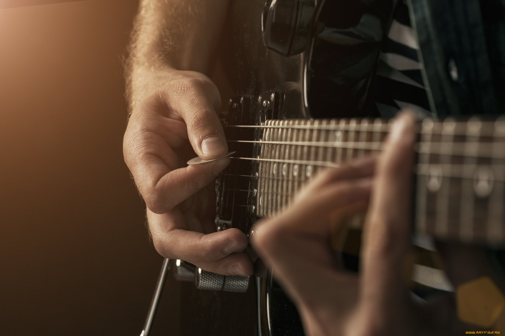 музыка, -музыкальные, инструменты, гриф, руки, гитара