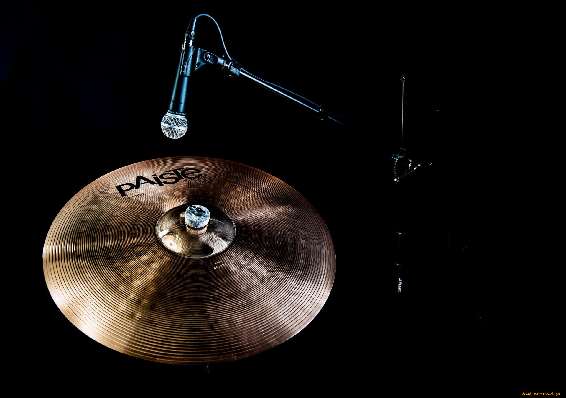 музыка, -музыкальные, инструменты, микрофон, тарелка