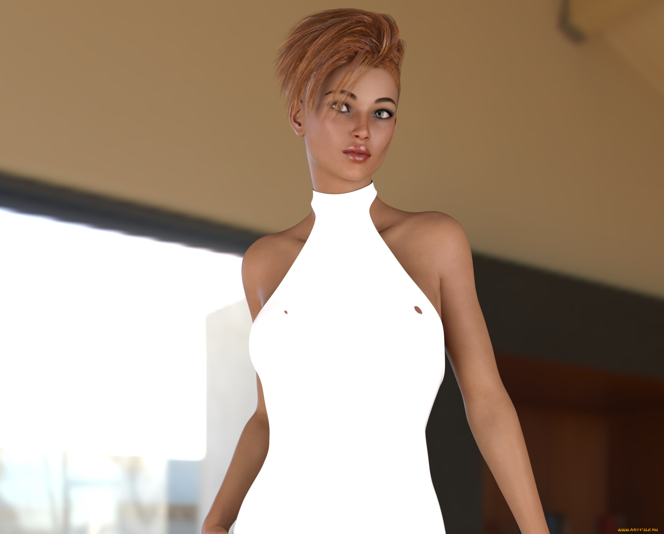 3д, графика, люди, , people, взгляд, фон, девушка