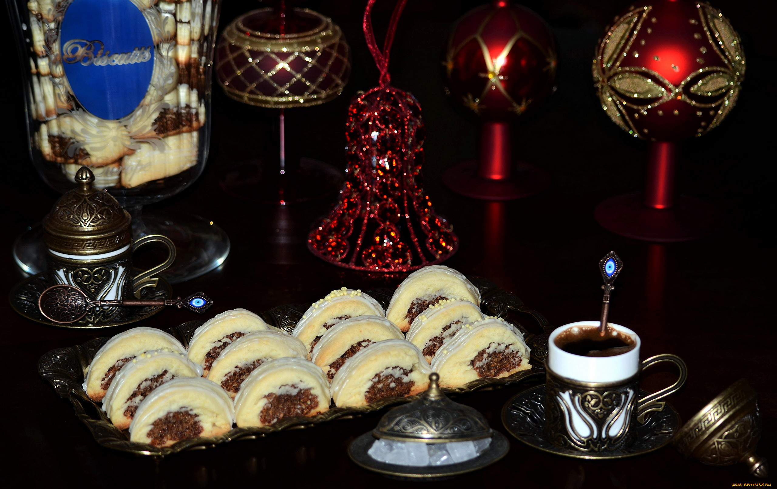 праздничные, угощения, печенье