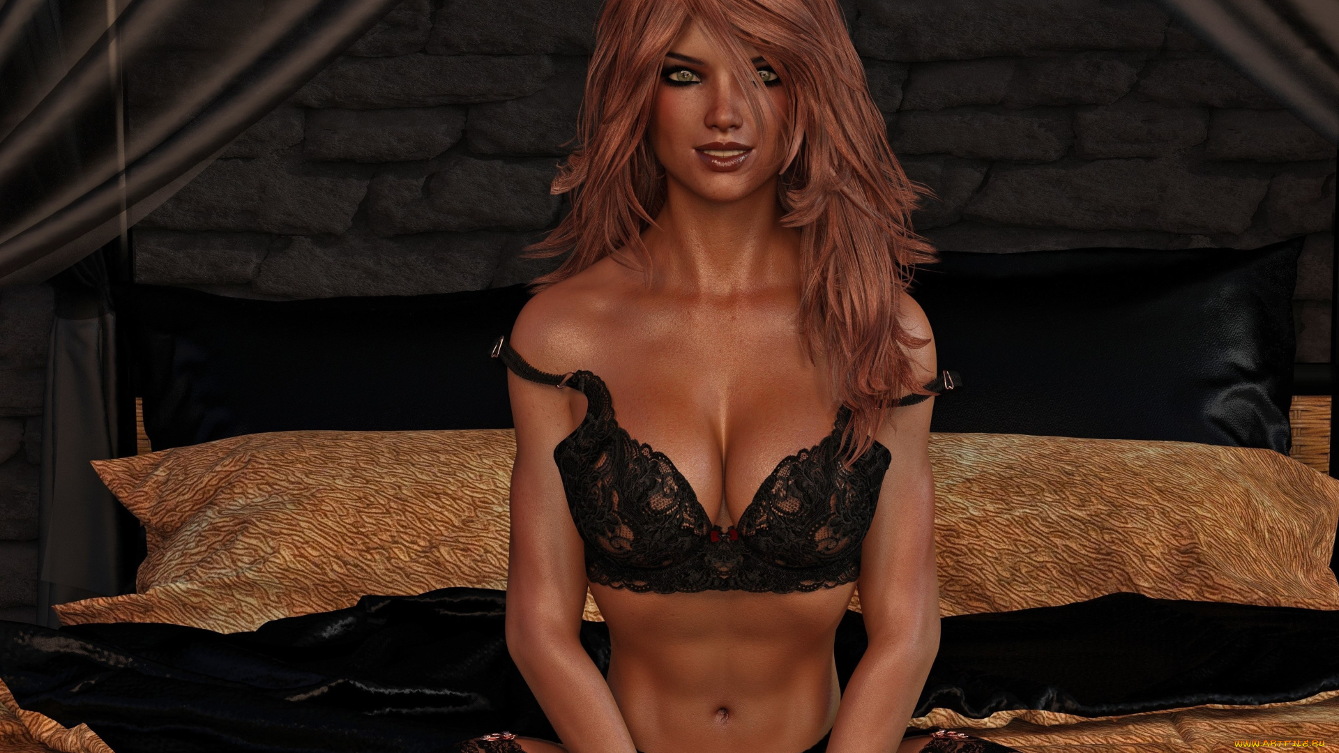 3д, графика, люди, , people, фон, взгляд, девушка