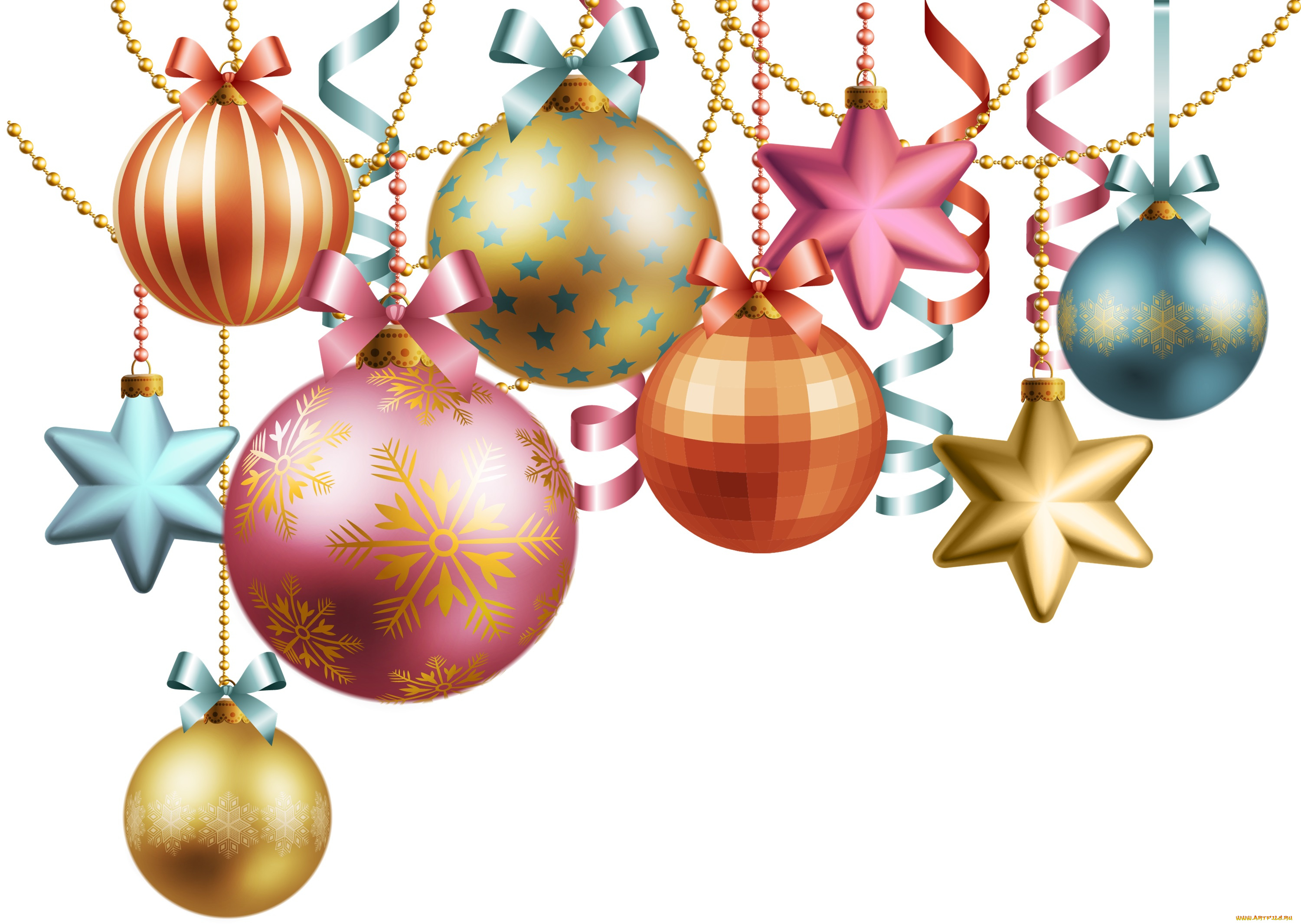 праздничные, векторная, графика, , новый, год, шары, фон