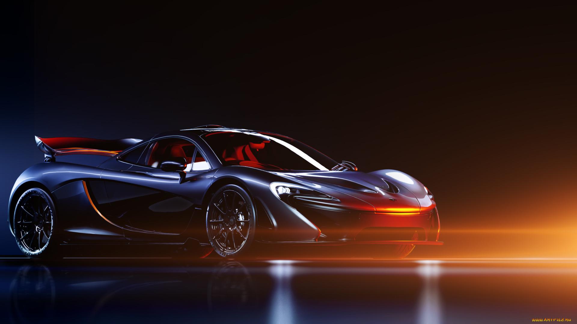 автомобили, mclaren, темный, свет